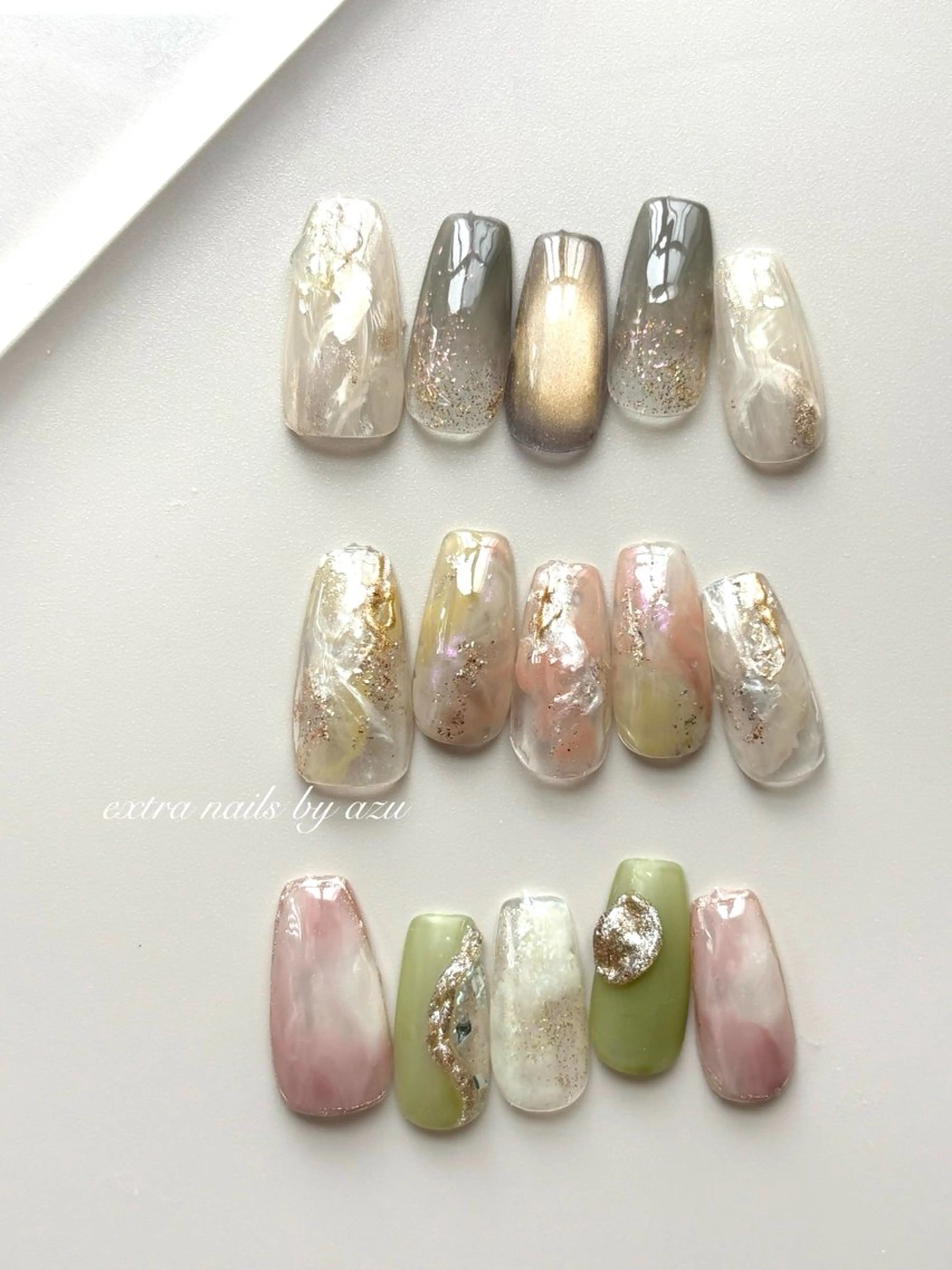 ネイル ハンドネイル extranails /wax　azuのネイルデザイン