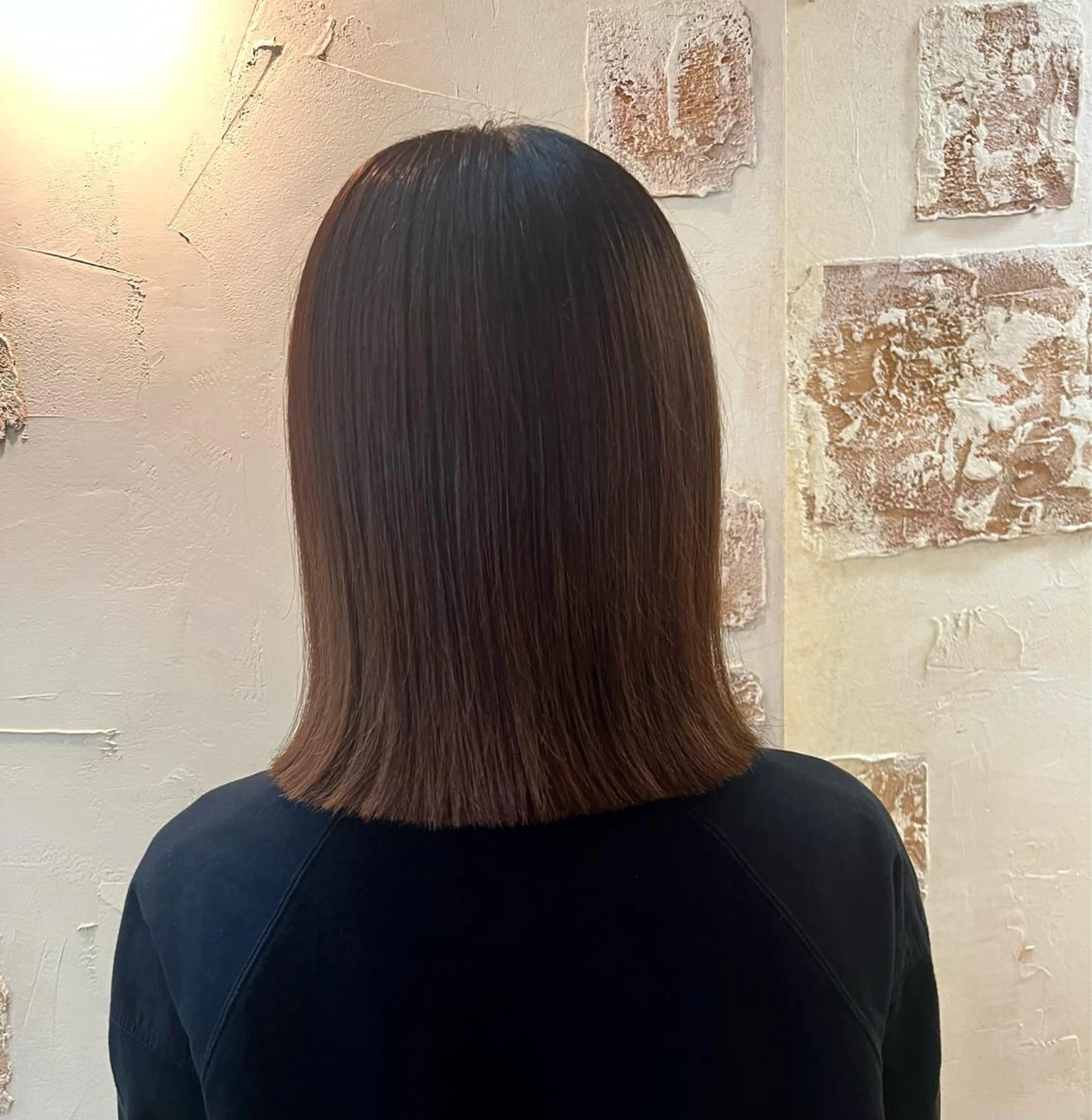 セミロング カラー ユメナ ̖́-のヘアスタイル