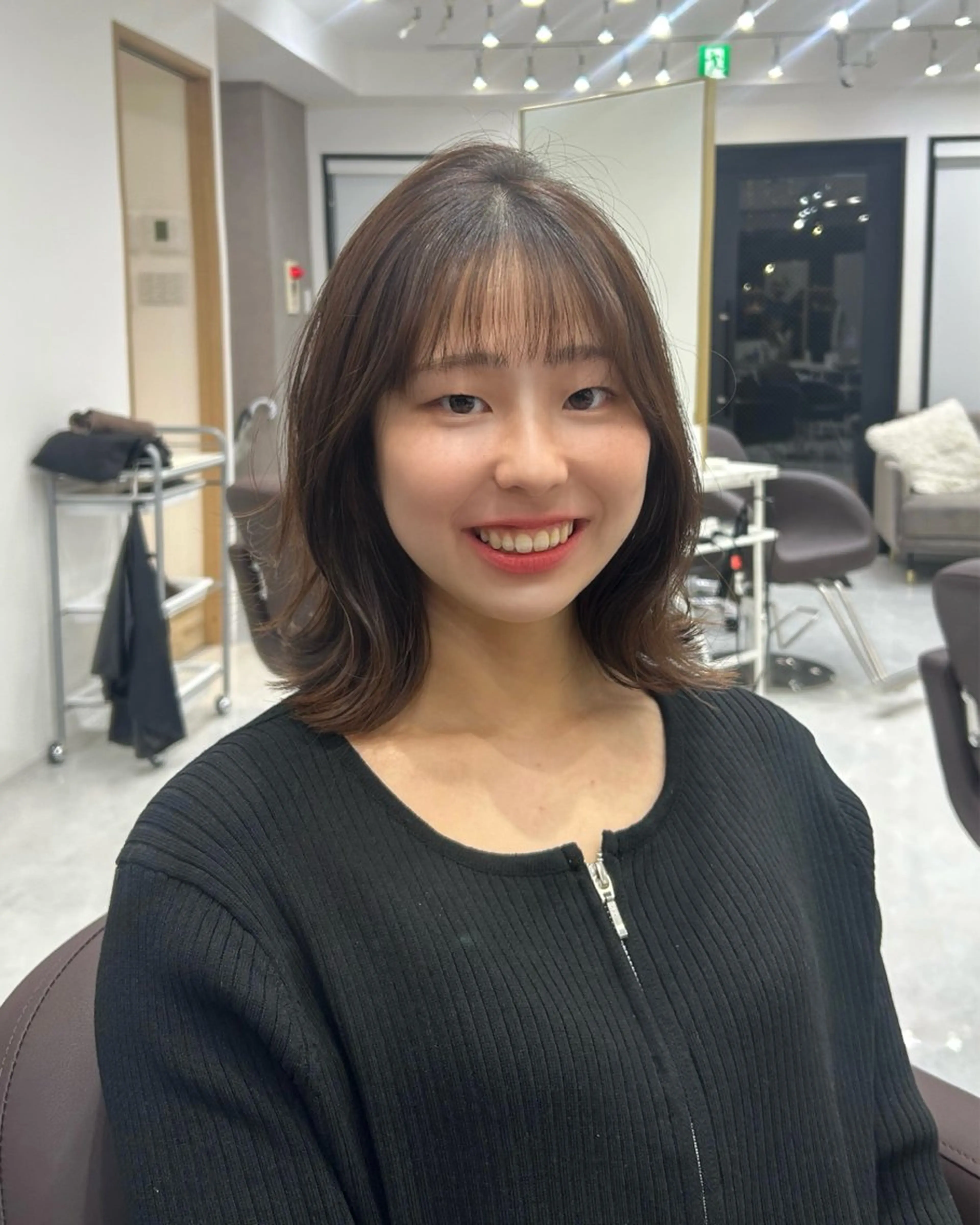 セミロング カラー ヘアカラー 横浜美容室/透明感 カラー/レイヤーのヘアスタイル