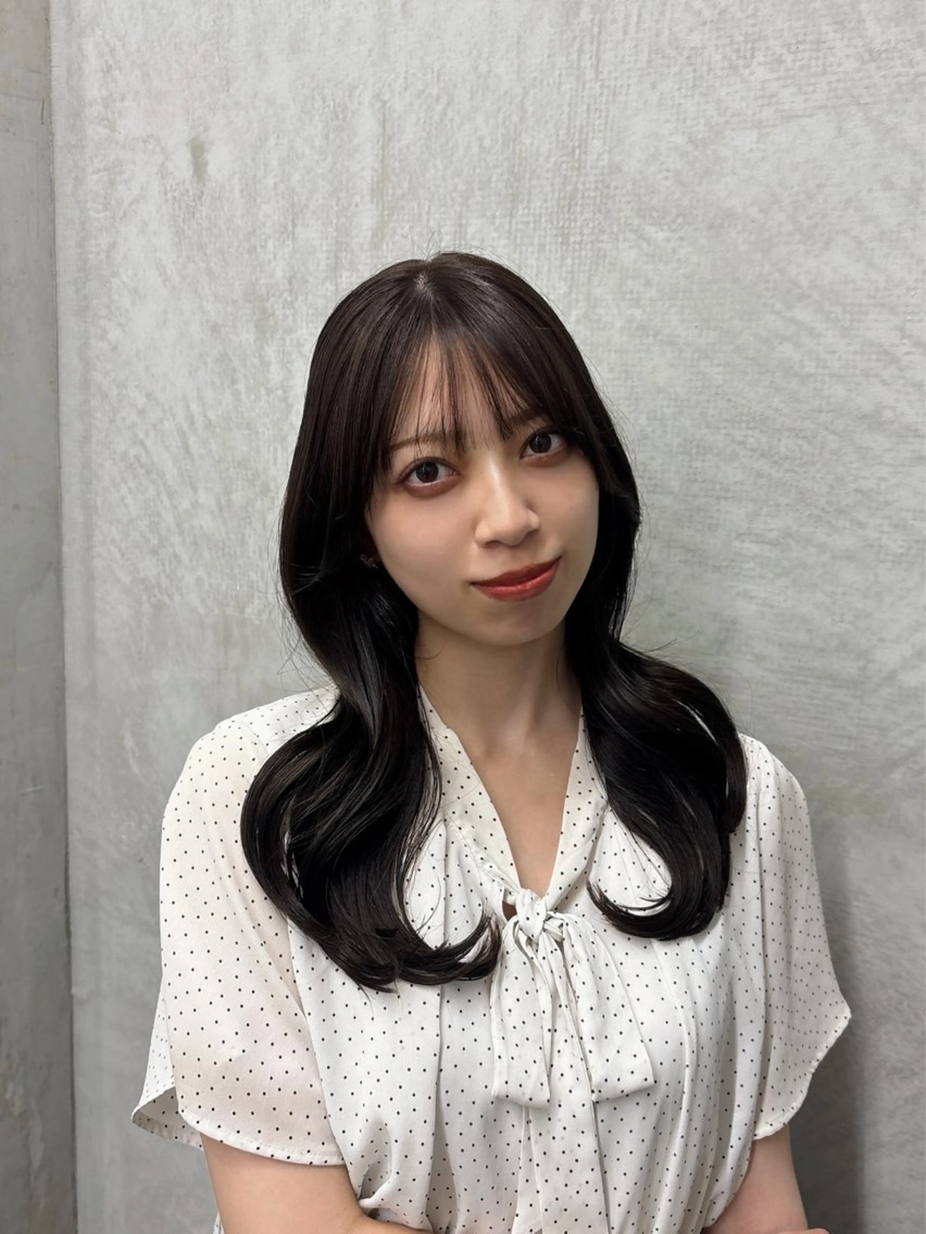 ロング カラー カット ヘアカラー Haruka韓国風 似合わせカット♡のヘアスタイル