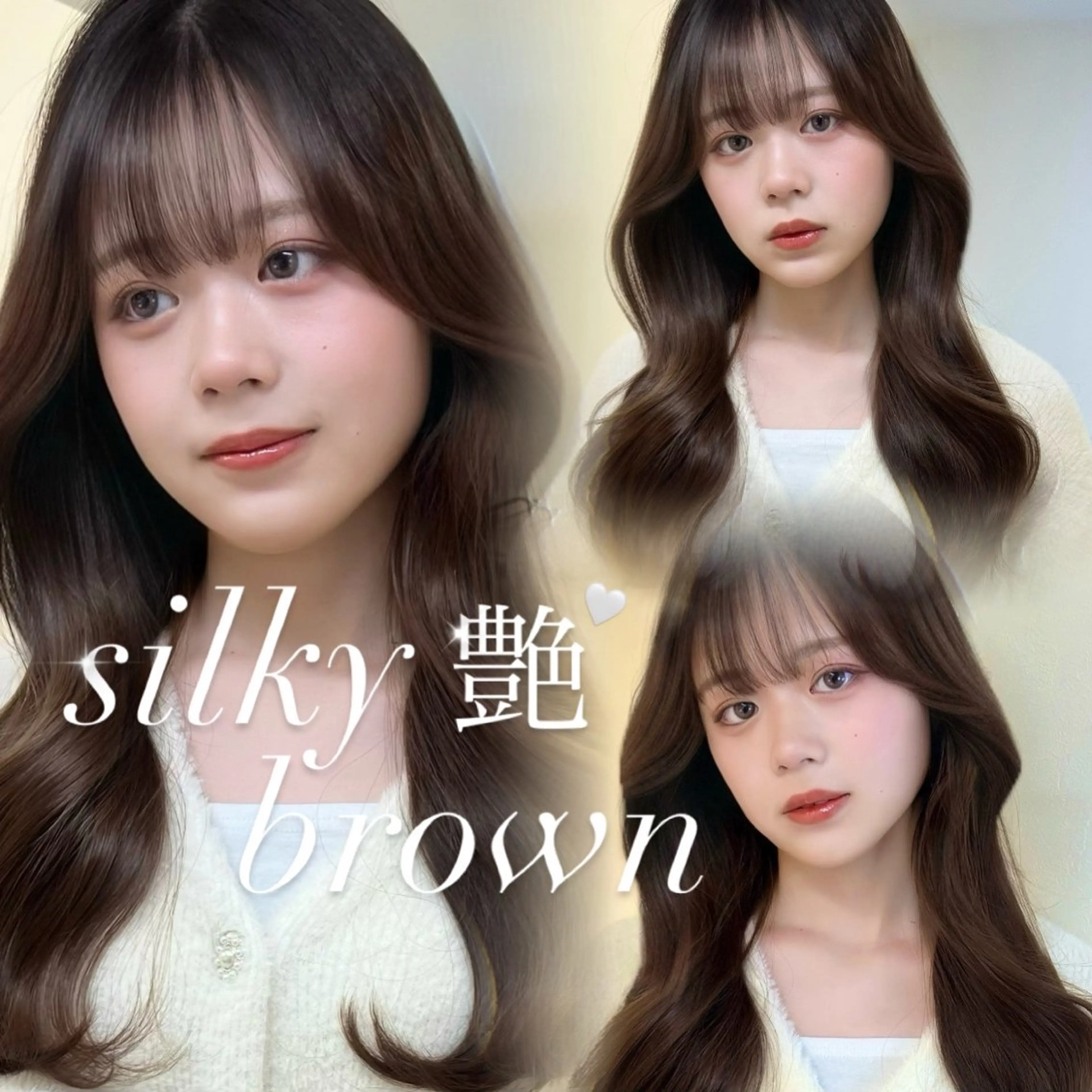 ロング レイヤーカット 小顔カット カット ヘアカラー トリートメント AI TOKYO　S所属・mizuki 【韓国レイヤー】のヘアスタイル