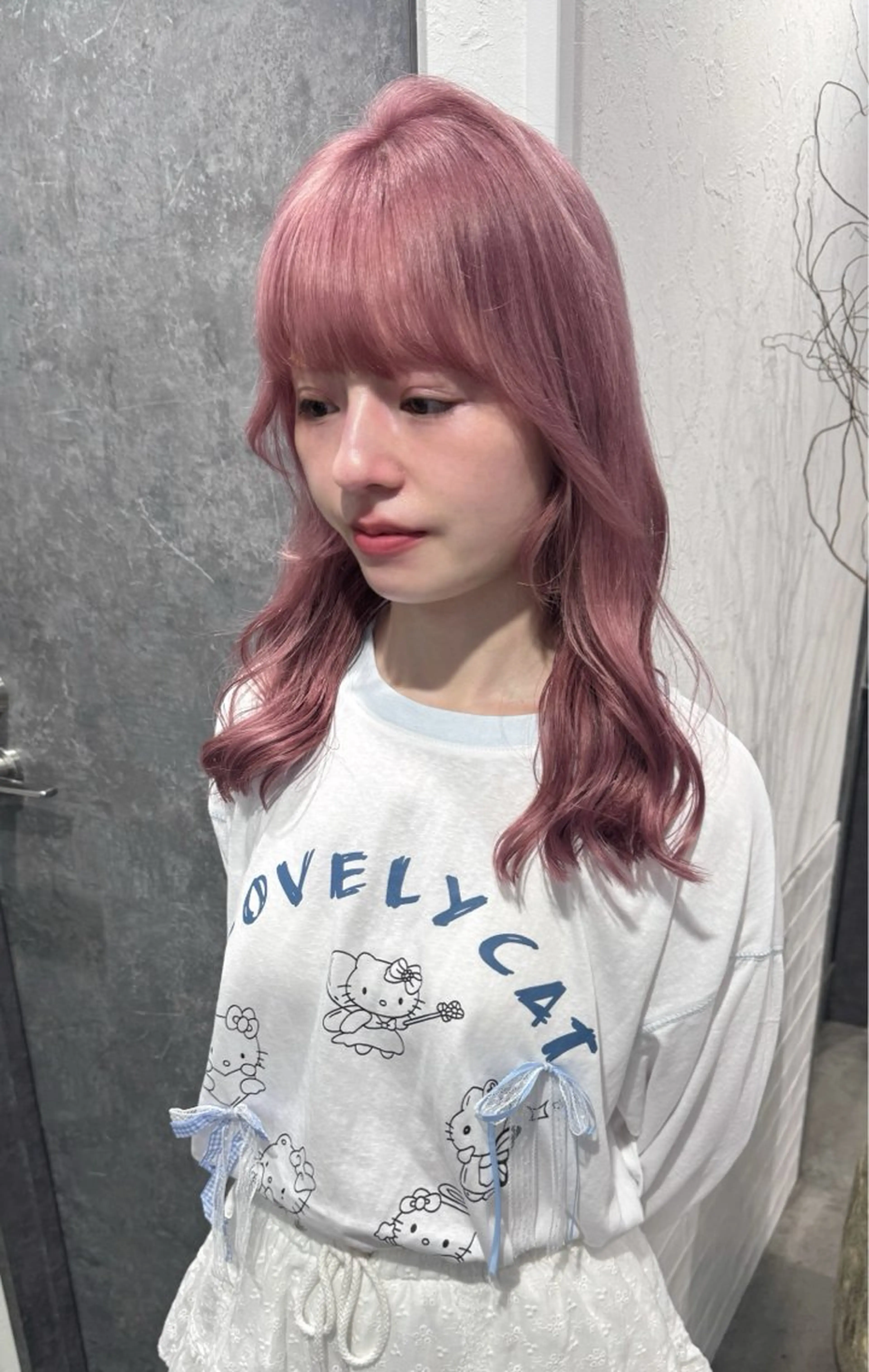 セミロング カラー ヘアカラー トリートメント ハイトーン/レイヤー /艶カラー🎀のヘアスタイル