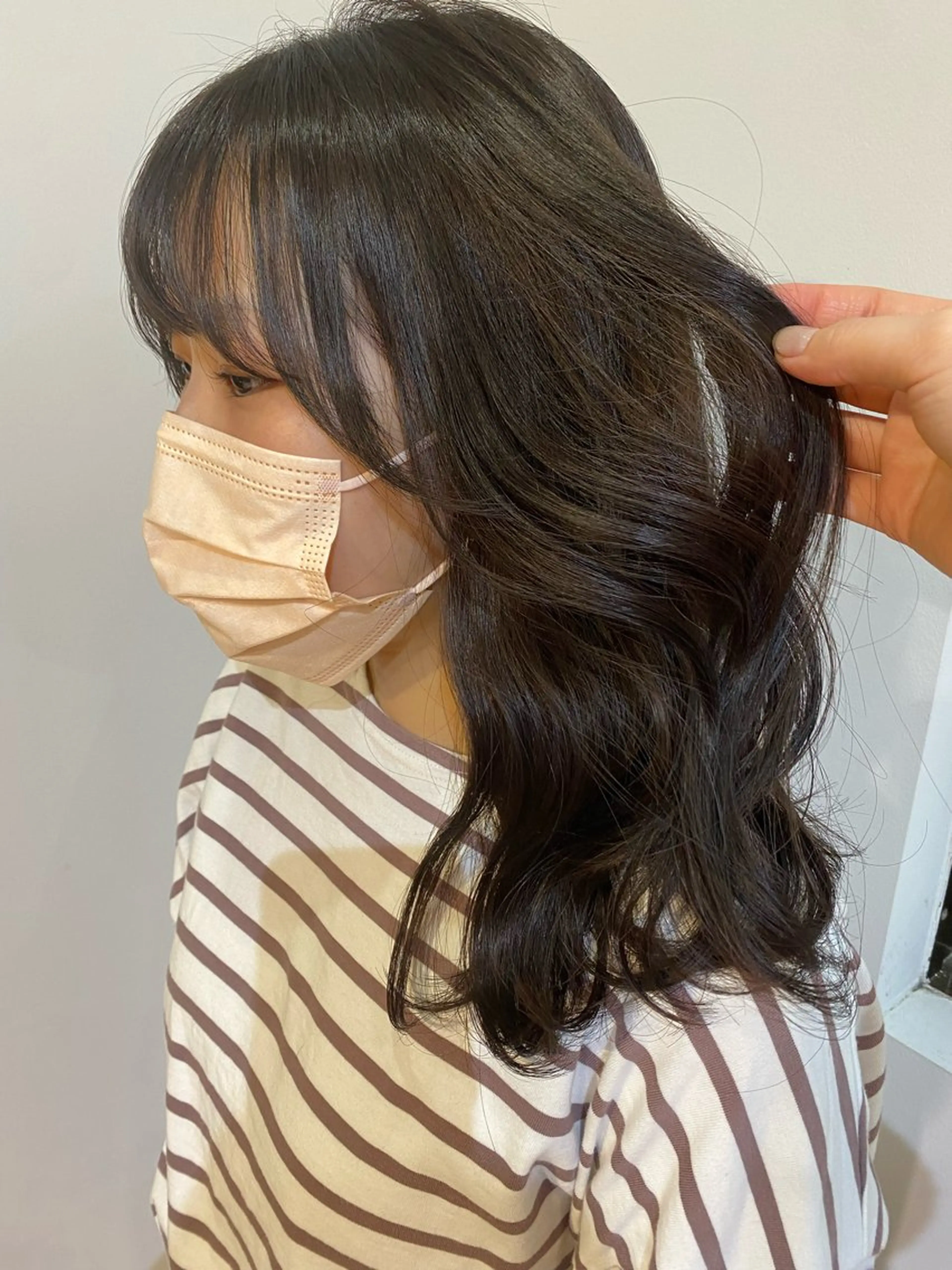 ミディアム GO TODAY SHAiRE SALON 原宿Stella店所属・𓍯柔らかhair 𓍯 yukinoのヘアスタイル