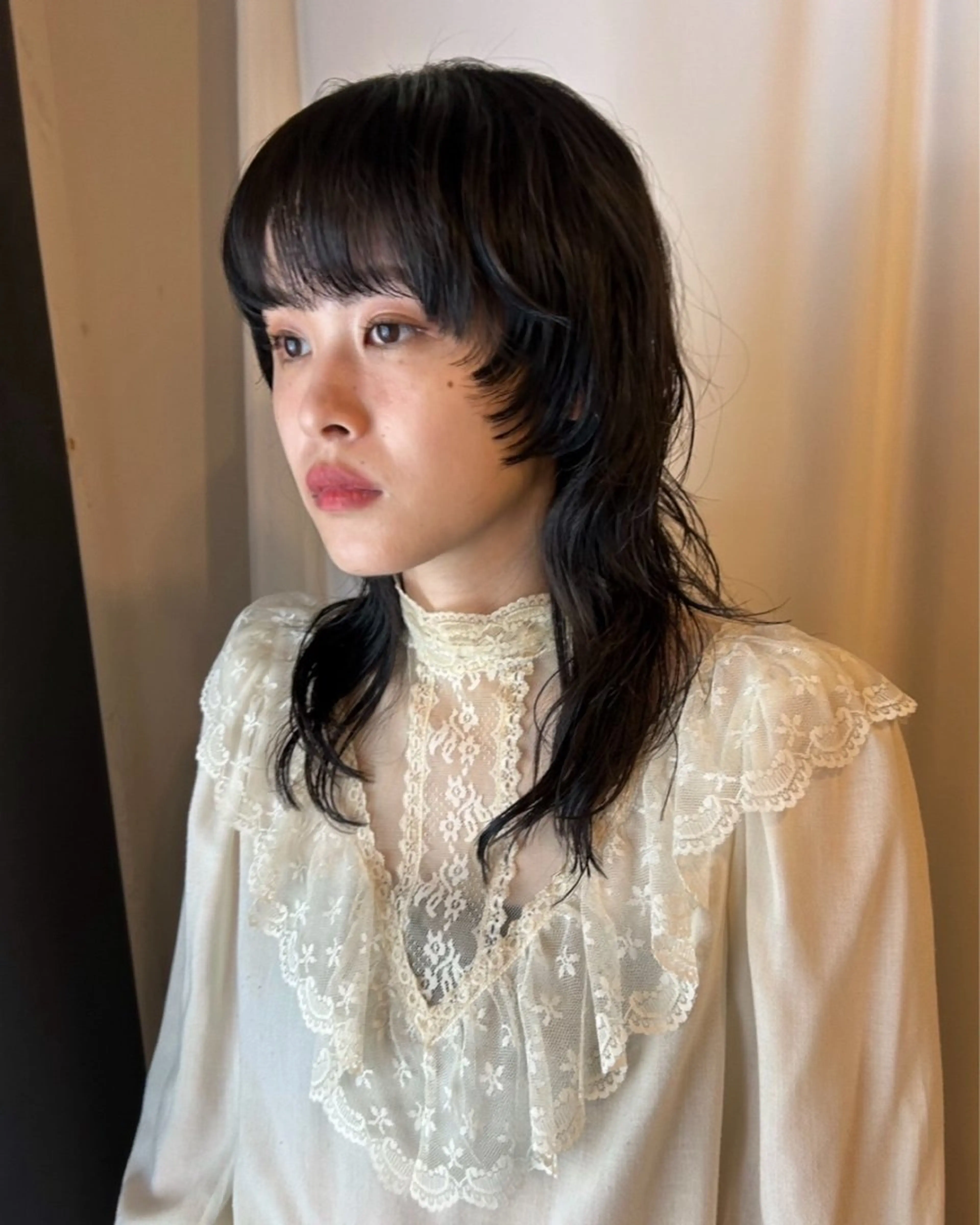 セミロング パーマ カット パーマ シシドアスカ /中目黒/パーマのヘアスタイル