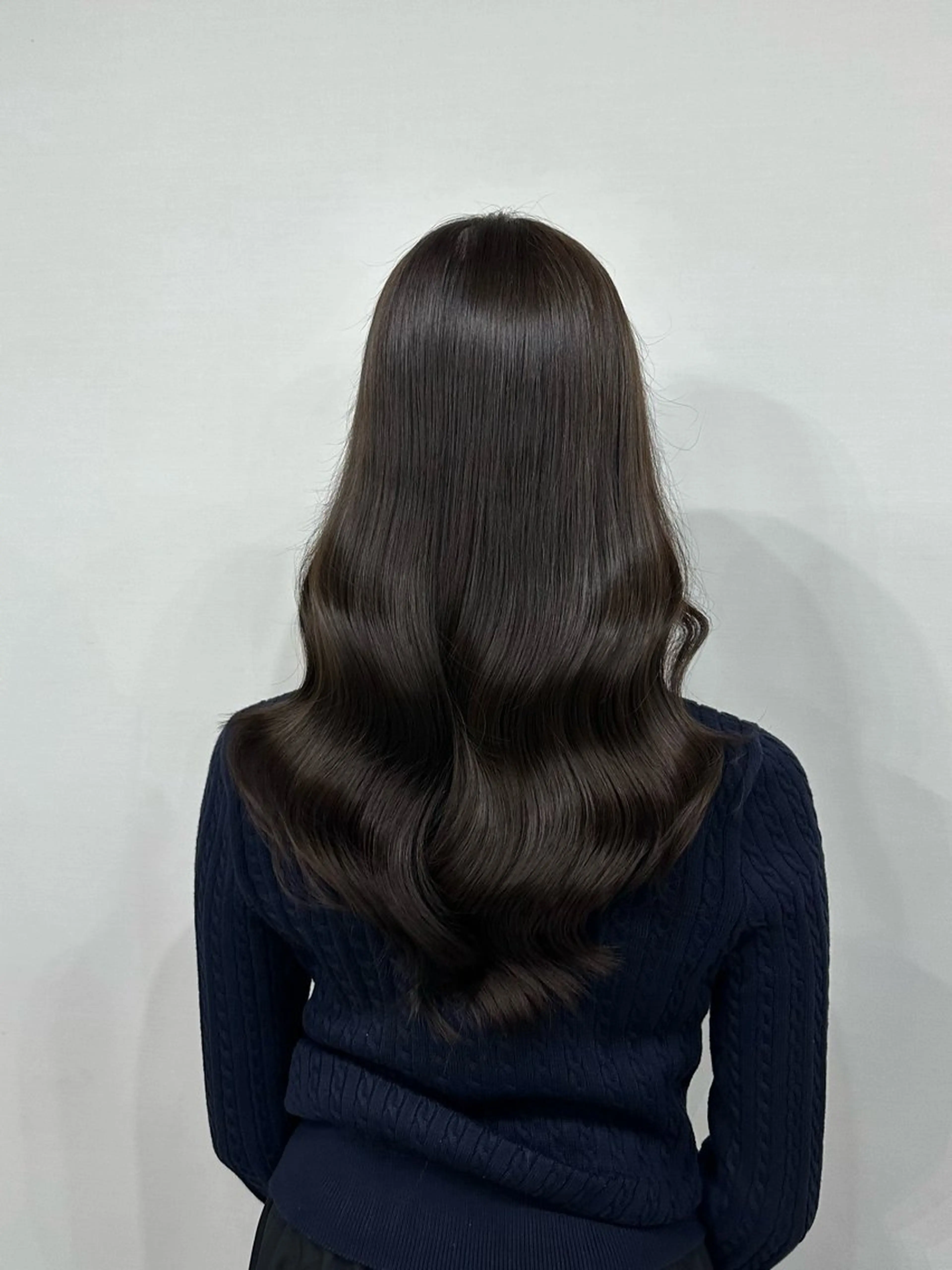 ロング カラー グレージュ オレンジ ヘアカラー 透明感カラー/外苑前 /MIRAI🇰🇷のヘアスタイル