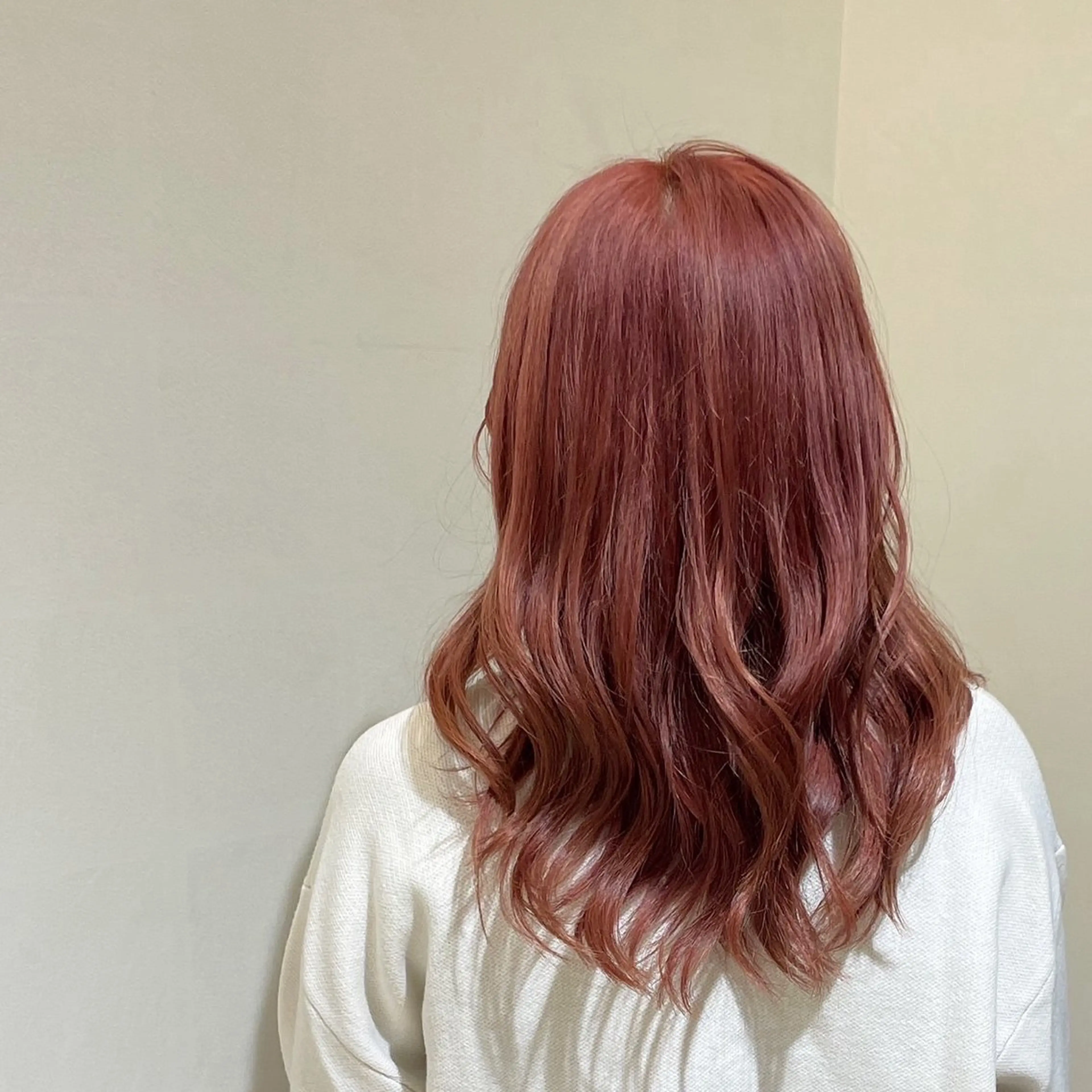 セミロング カラー ヘアカラー のりなが れおのヘアスタイル