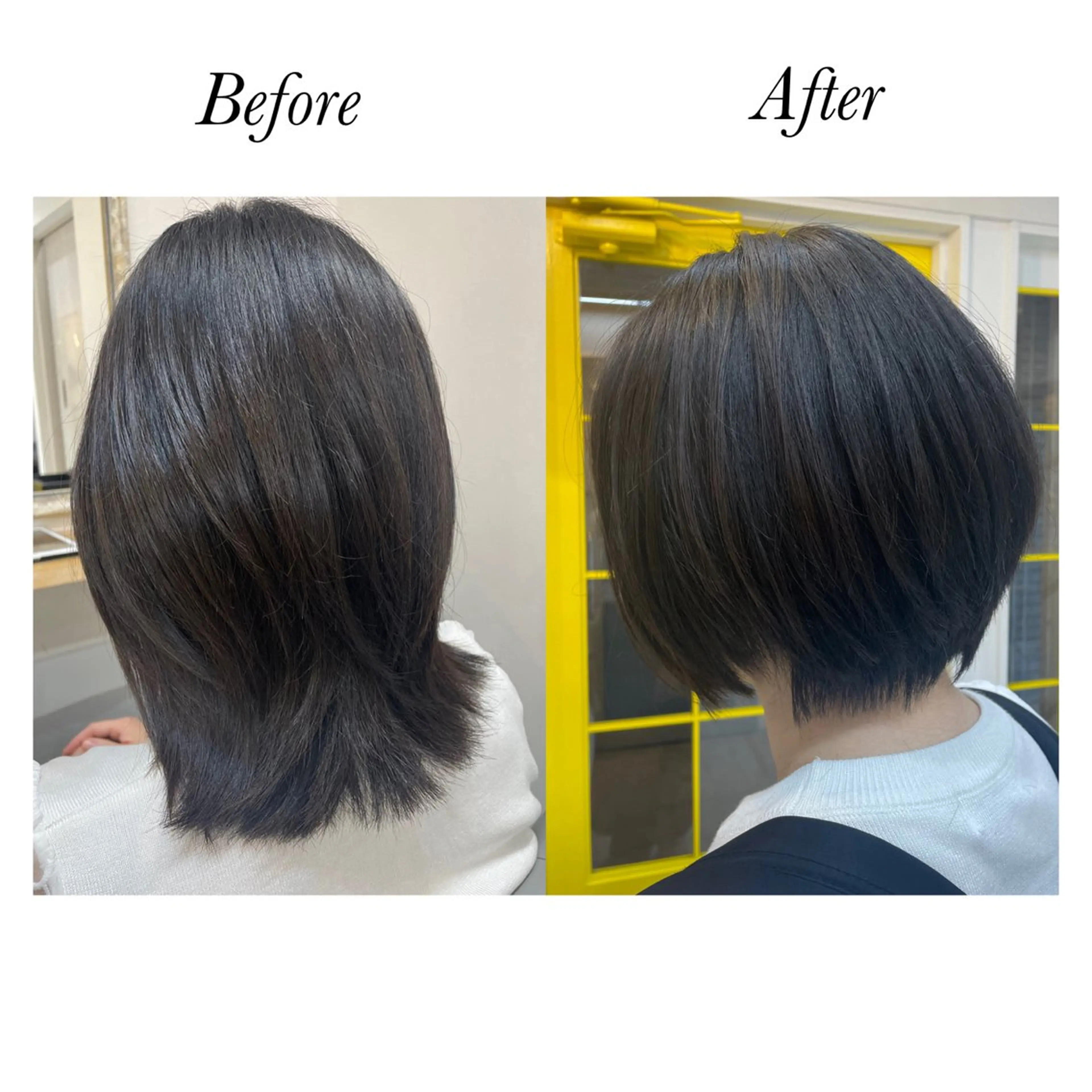 ショート レイヤーカット・ 縮毛矯正 星野のヘアスタイル