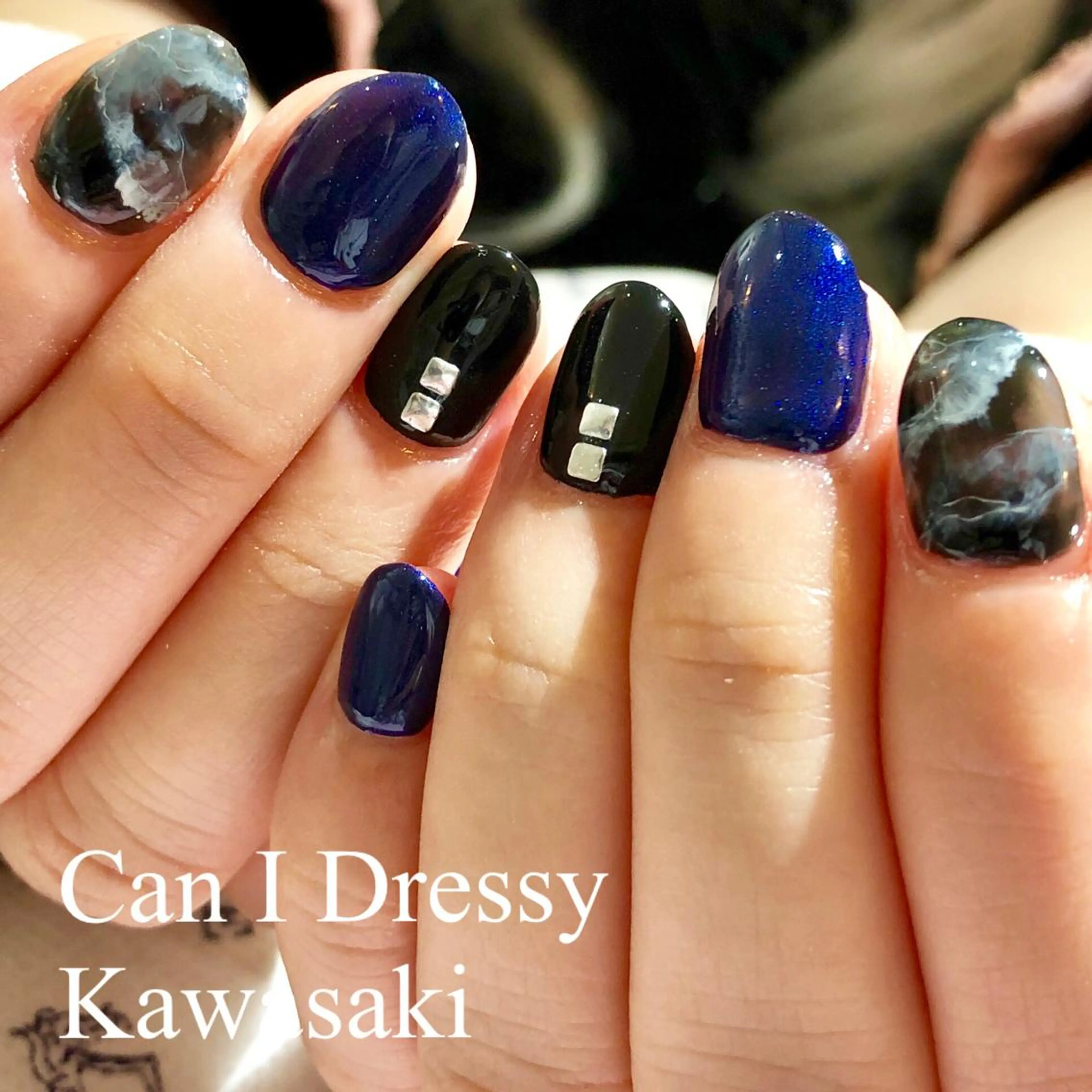 ネイル 大理石ネイル(マーブル) ハンドネイル Can I 川崎店 三島 久美子のネイルデザイン