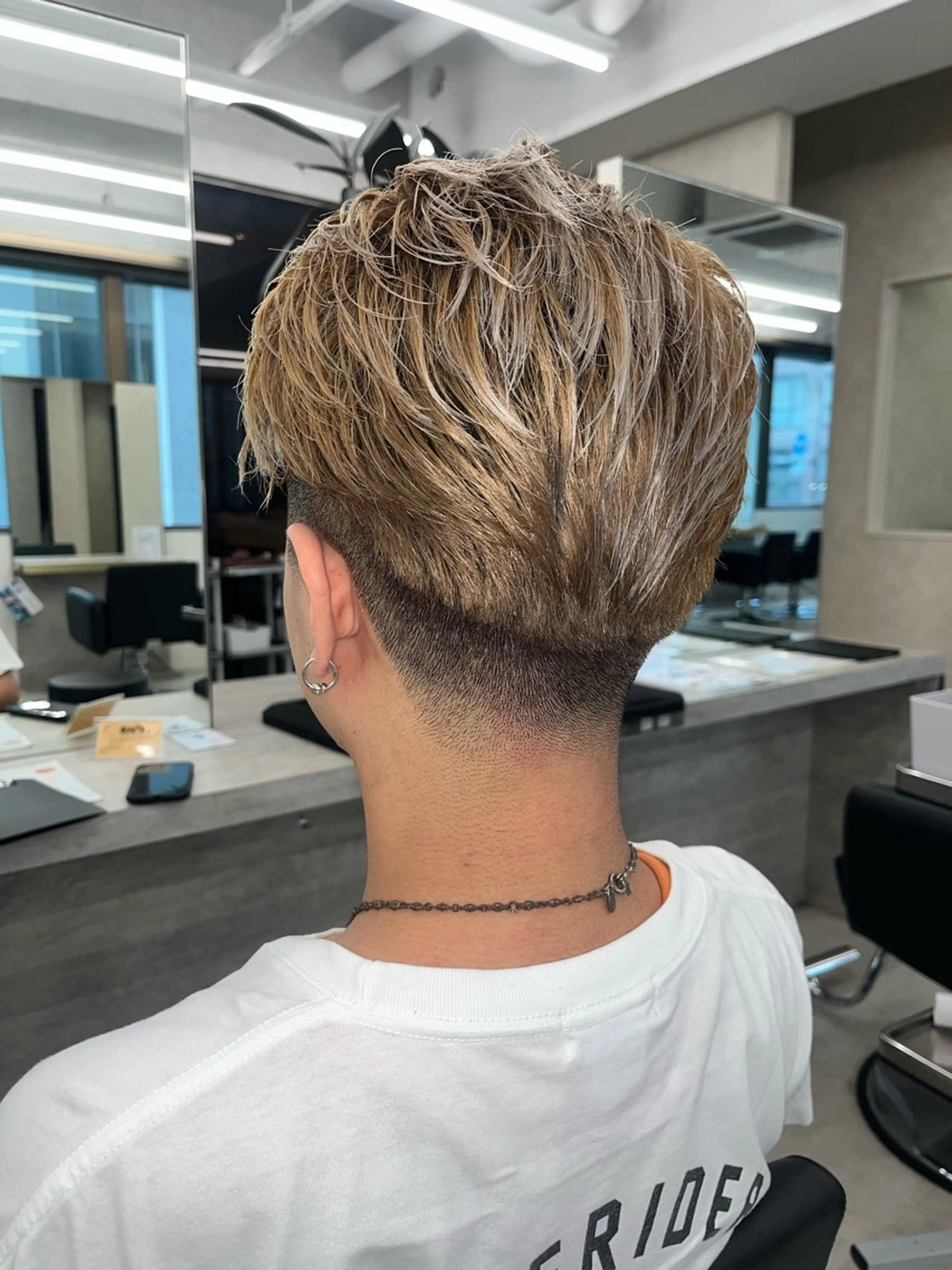 メンズ フェードカット カット 濱田 憲史郎のヘアスタイル