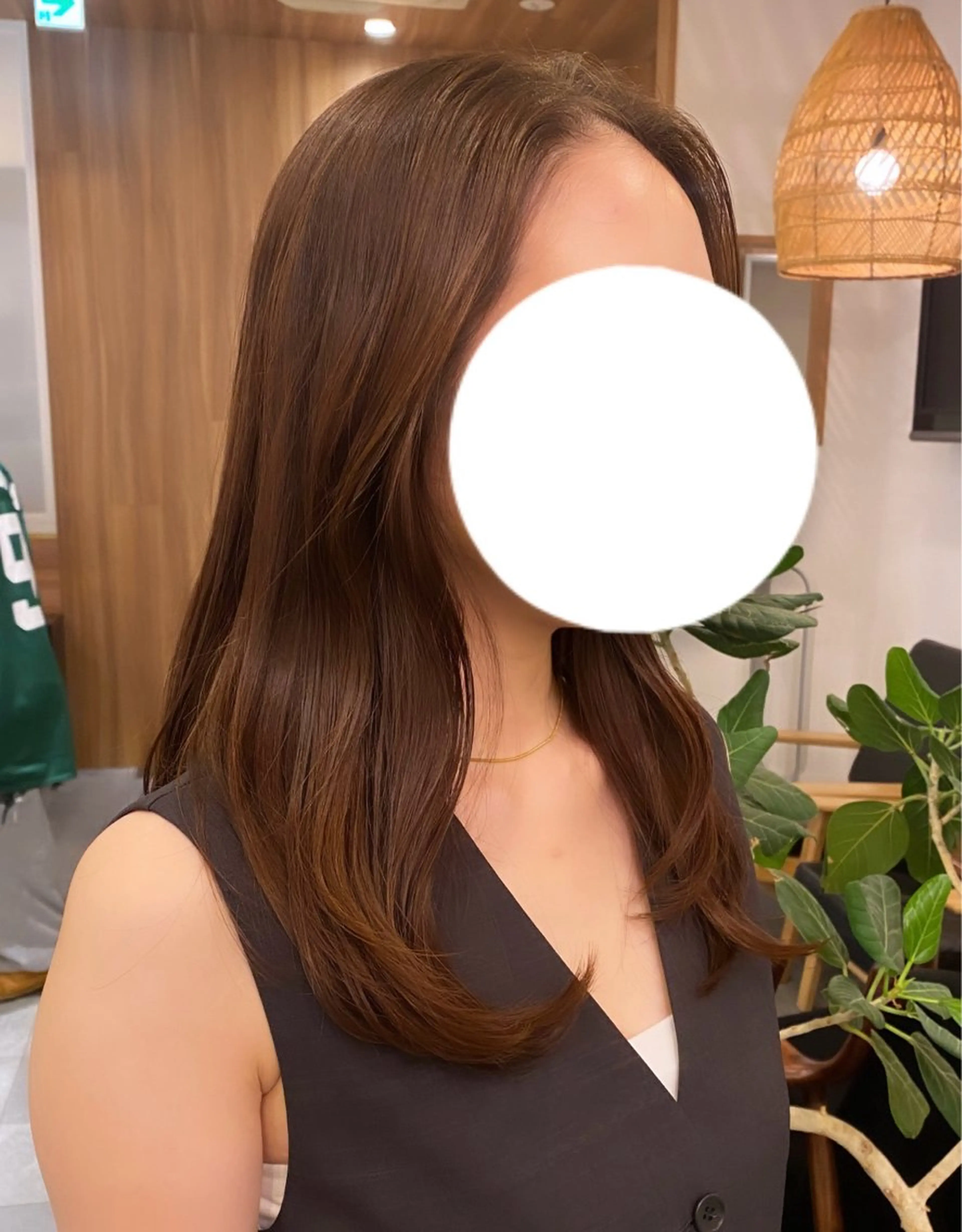 セミロング カラー ヘアアレンジ BEAUTRIUM 穂乃香のヘアスタイル