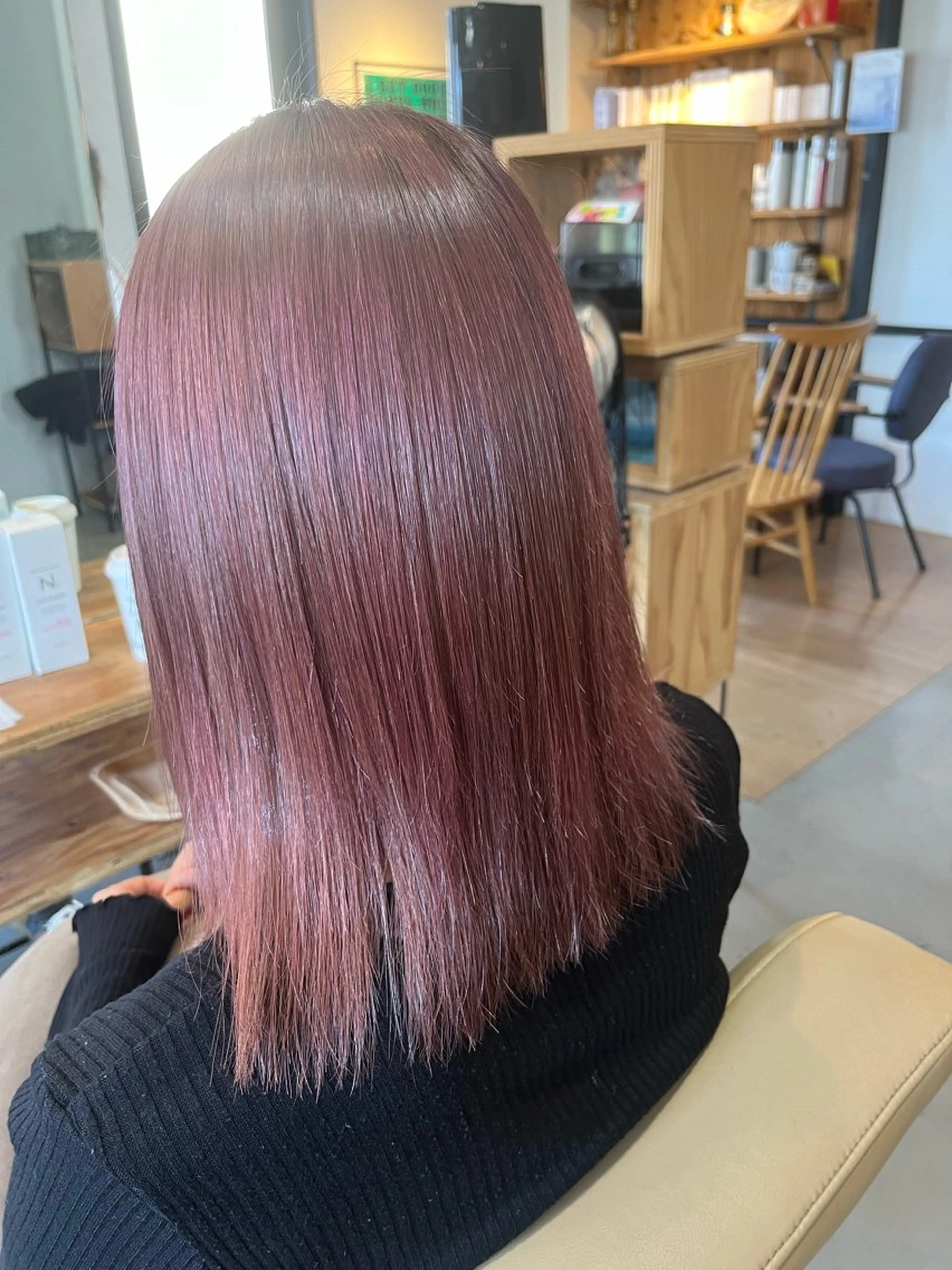 ミディアム カット ヘアカラー JUNO所属・阪神西宮★JUNO 川﨑温子のヘアスタイル