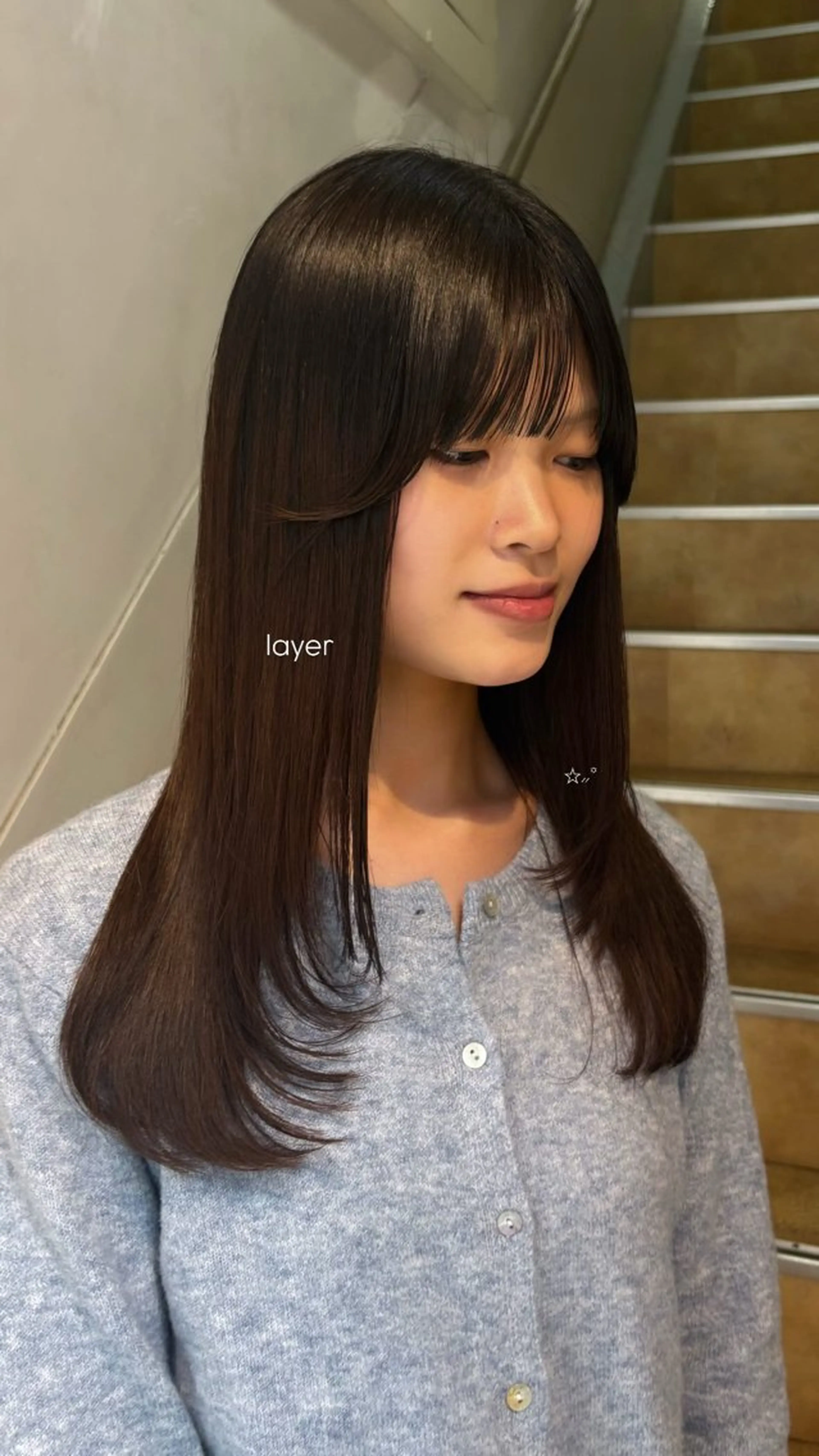 セミロング カット トリートメント ヘッドスパ DOLL hair所属・なぎさ 心斎橋美容室のヘアスタイル