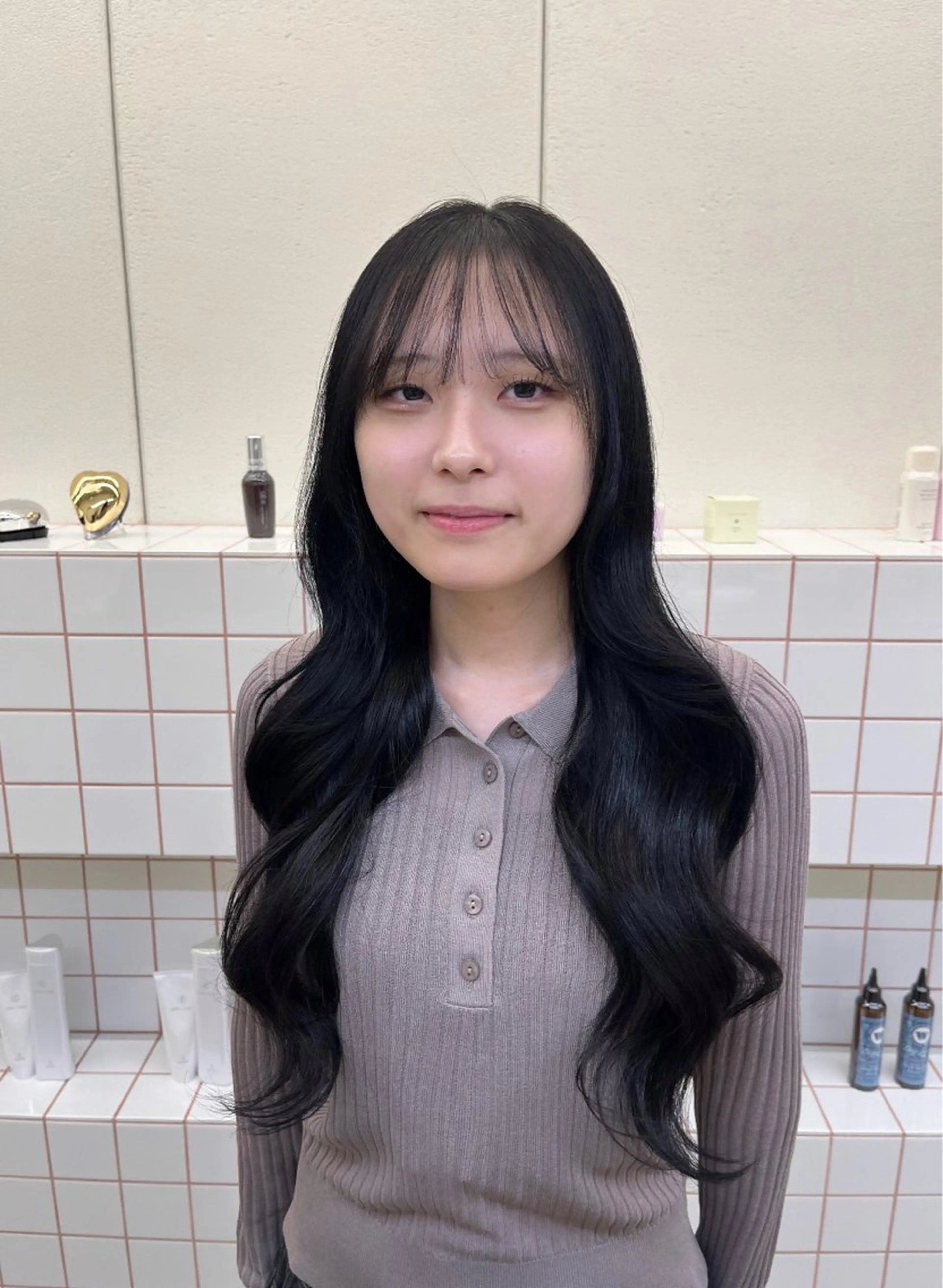 ロング カラー ヘアカラー トリートメント 🌼花屋併設🌼 木下奈々望のヘアスタイル