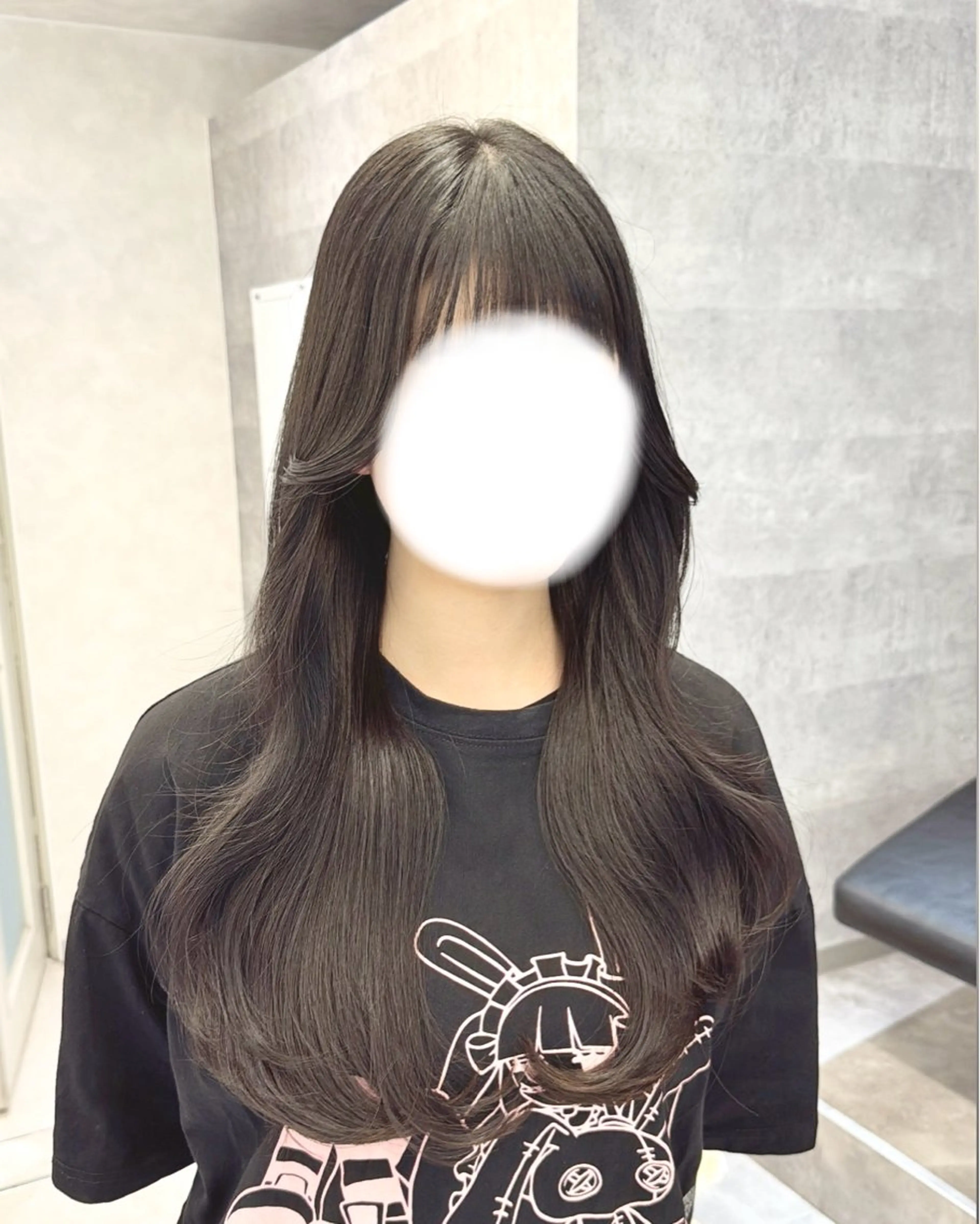 ロング カラー ヘアアレンジ 透明感カラー くびれヘア 梅田カラーモデル/ ヘアセット/美咲のヘアスタイル