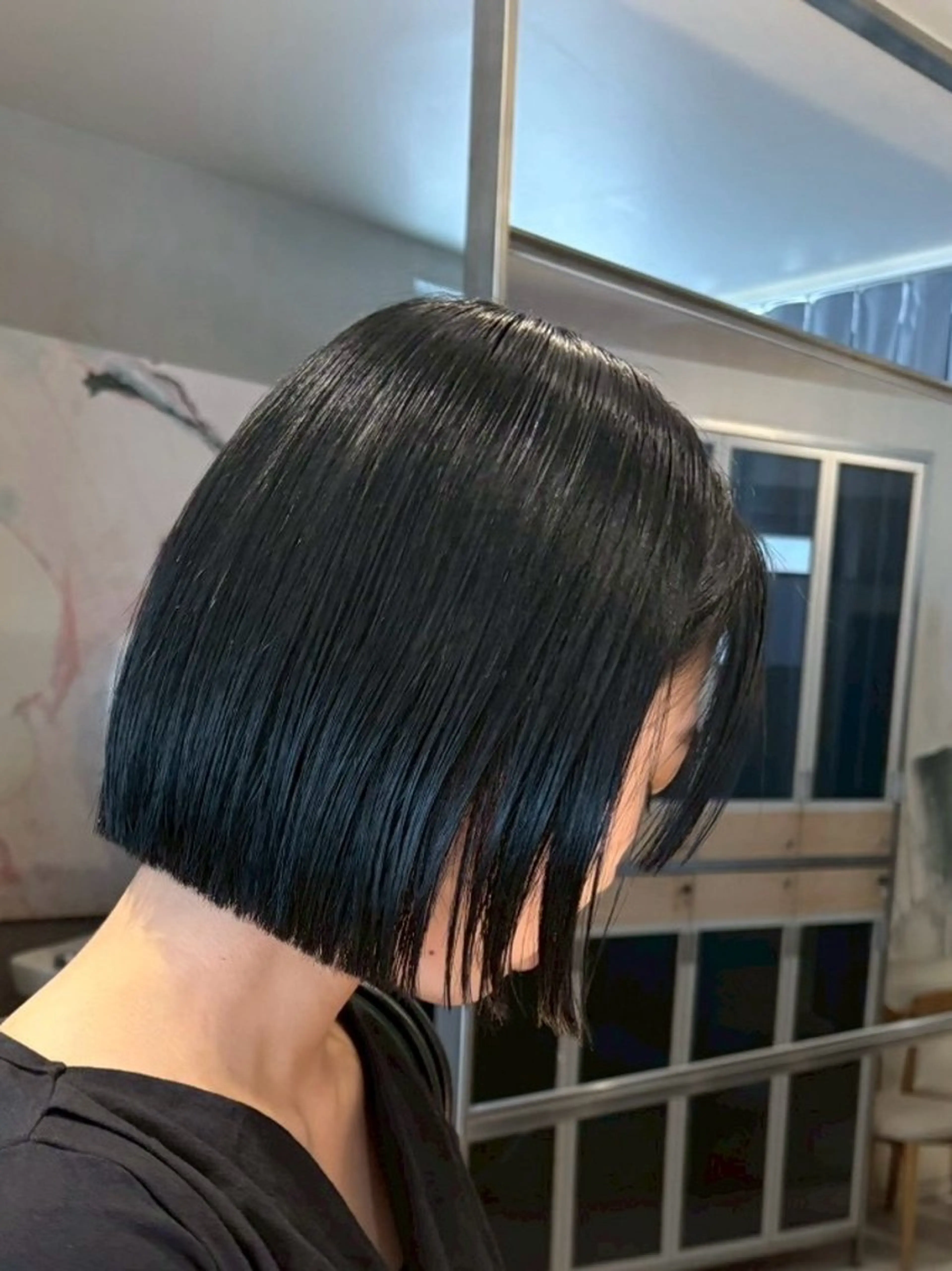 ミディアム カラー パーマ ボブ/カットモデル えのもとりき🏄のヘアスタイル