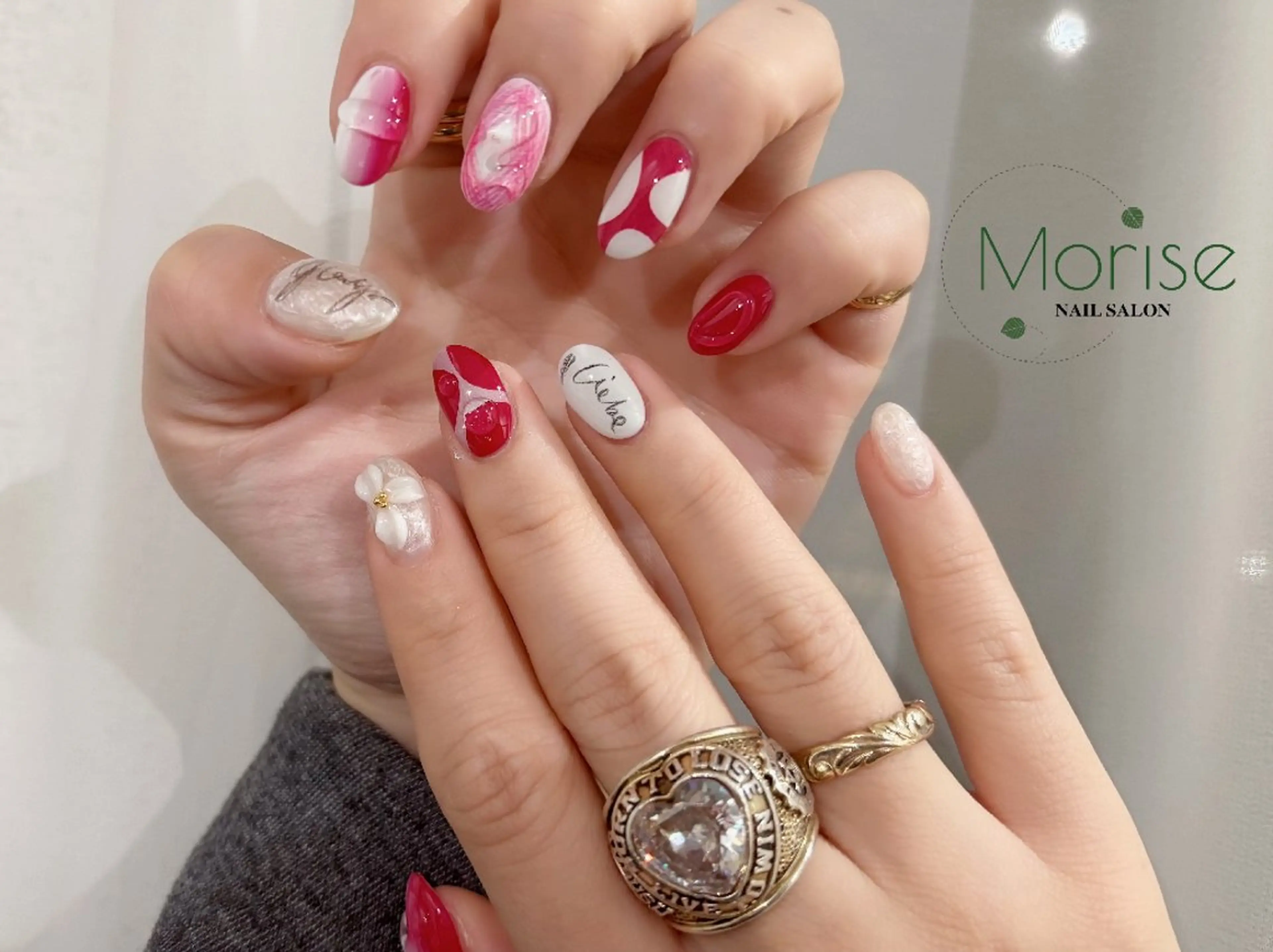 ネイル フットネイル フレンチネイル ジェルネイル ガラスフレンチ 韓国ネイル ハンドネイル ハンドケア MoriseNail 原宿店のネイルデザイン