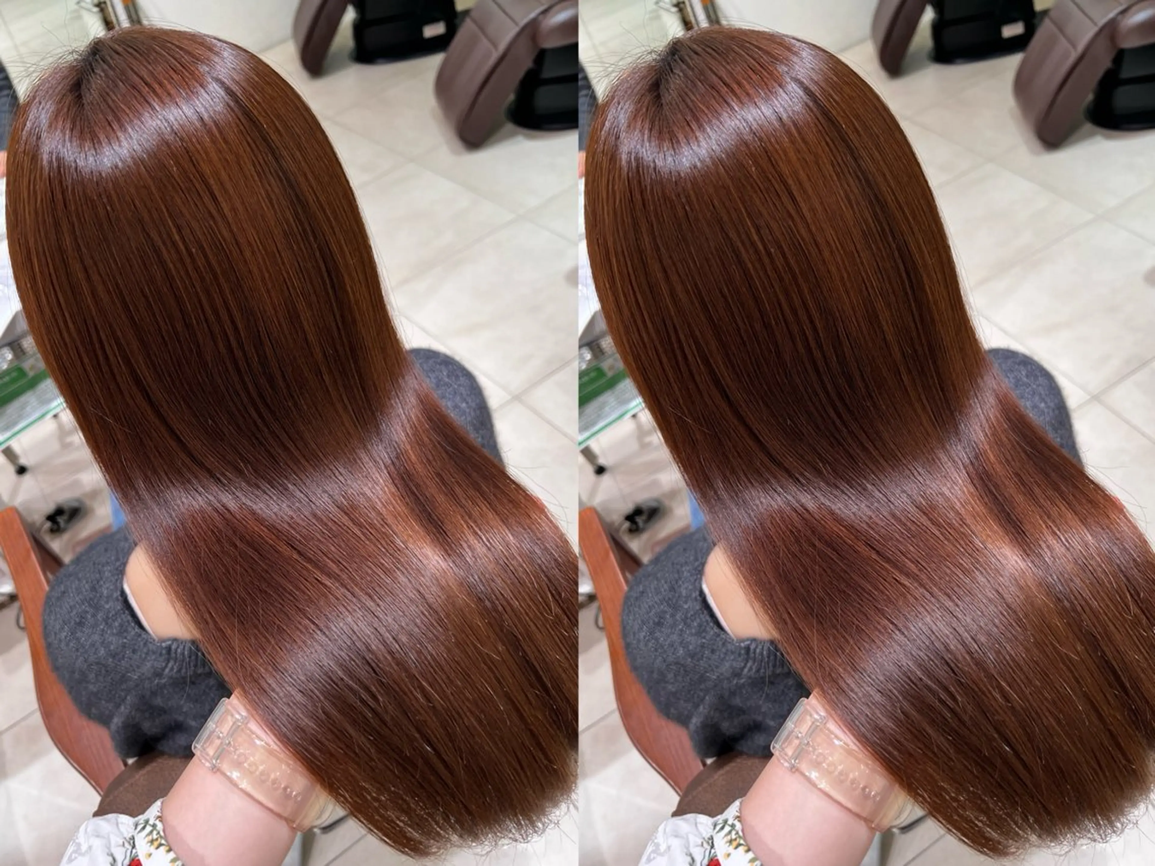 カラー 艶カラー🩵中久保 舞優🩵のヘアスタイル