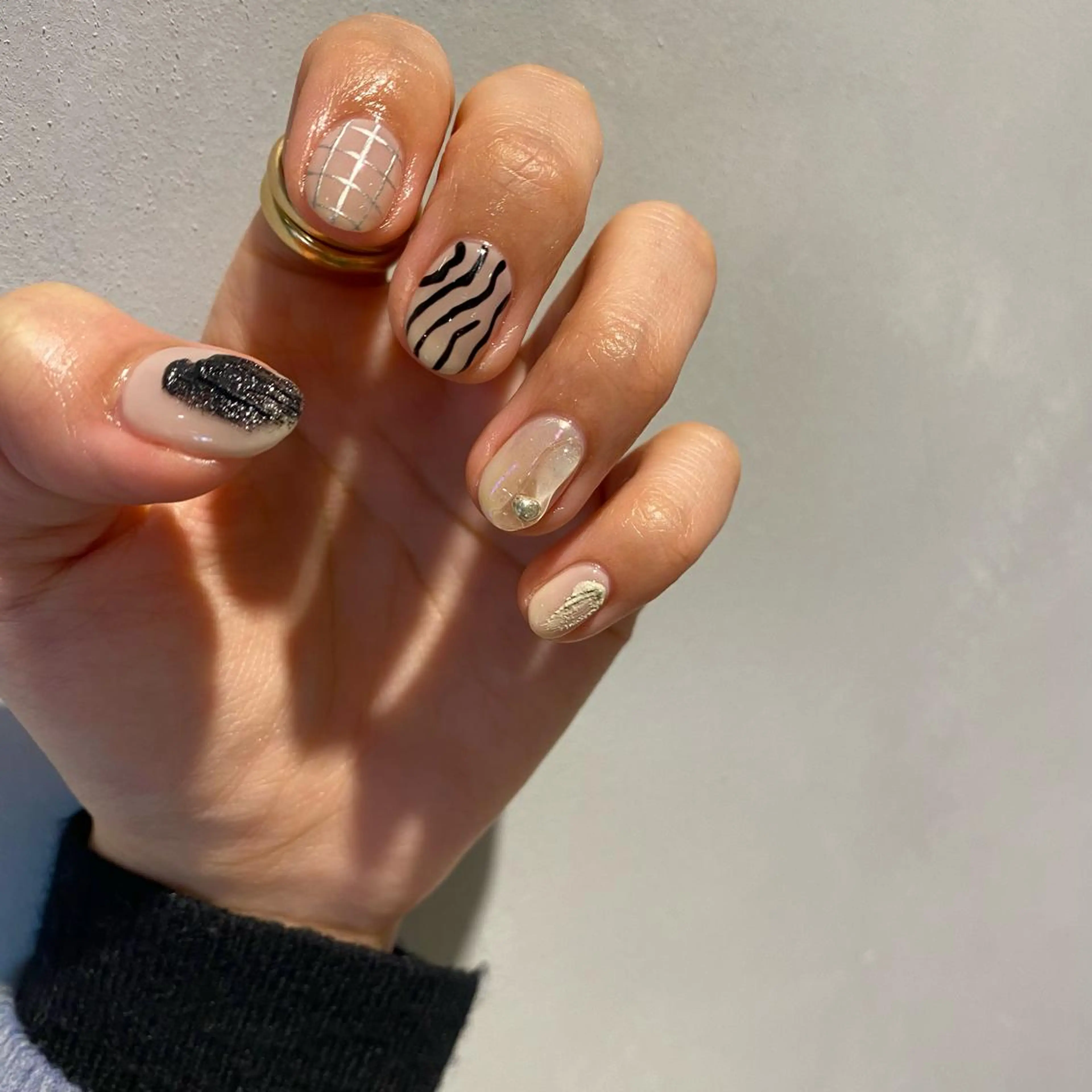 ネイル ニュアンスネイル ハンドネイル RINO AMANE nailのネイルデザイン