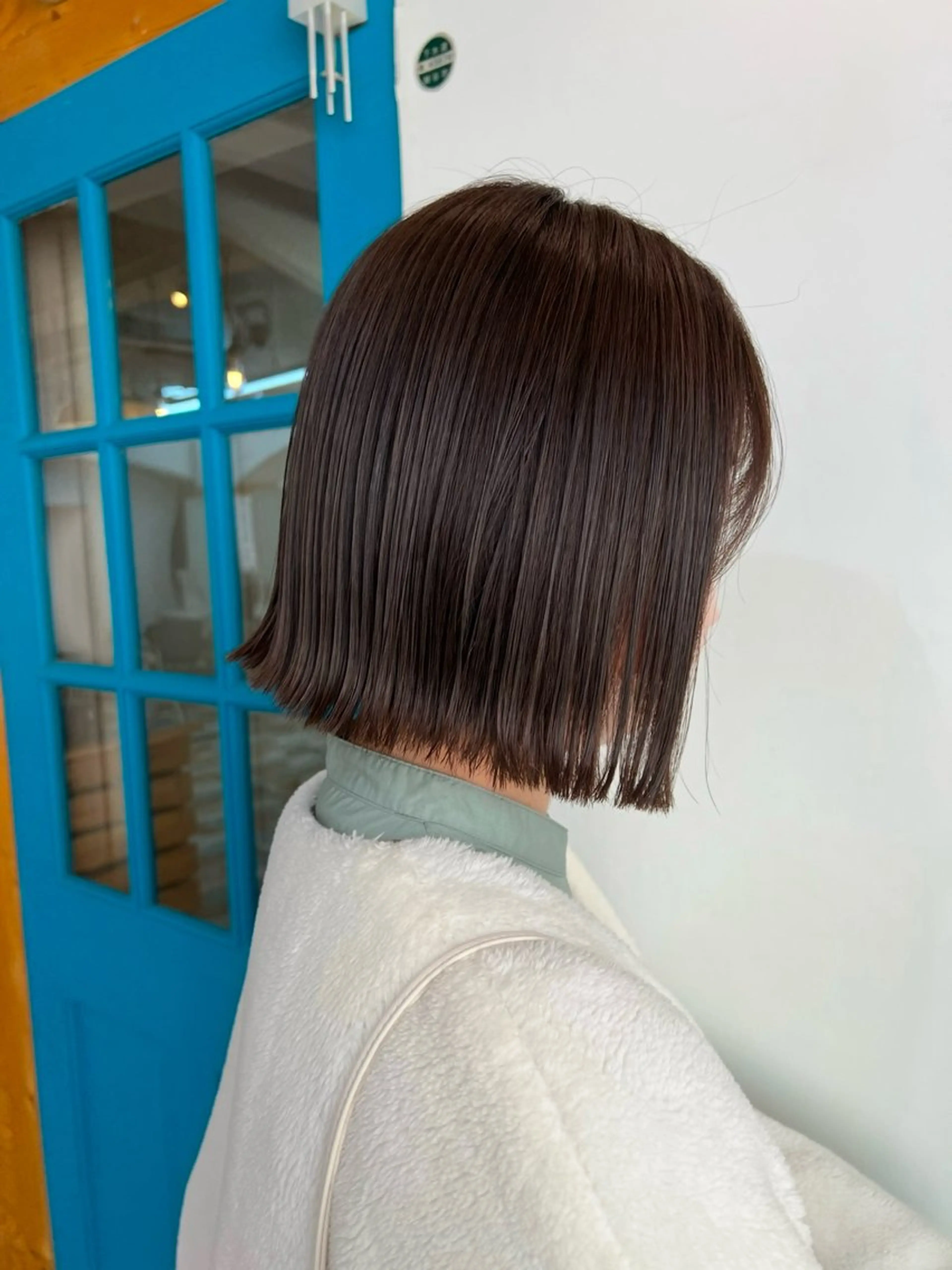 ショート ボブ 顔周りカット カット ヘアカラー トリートメント KANA/ボブ/ インナーカラー/艶髪のヘアスタイル