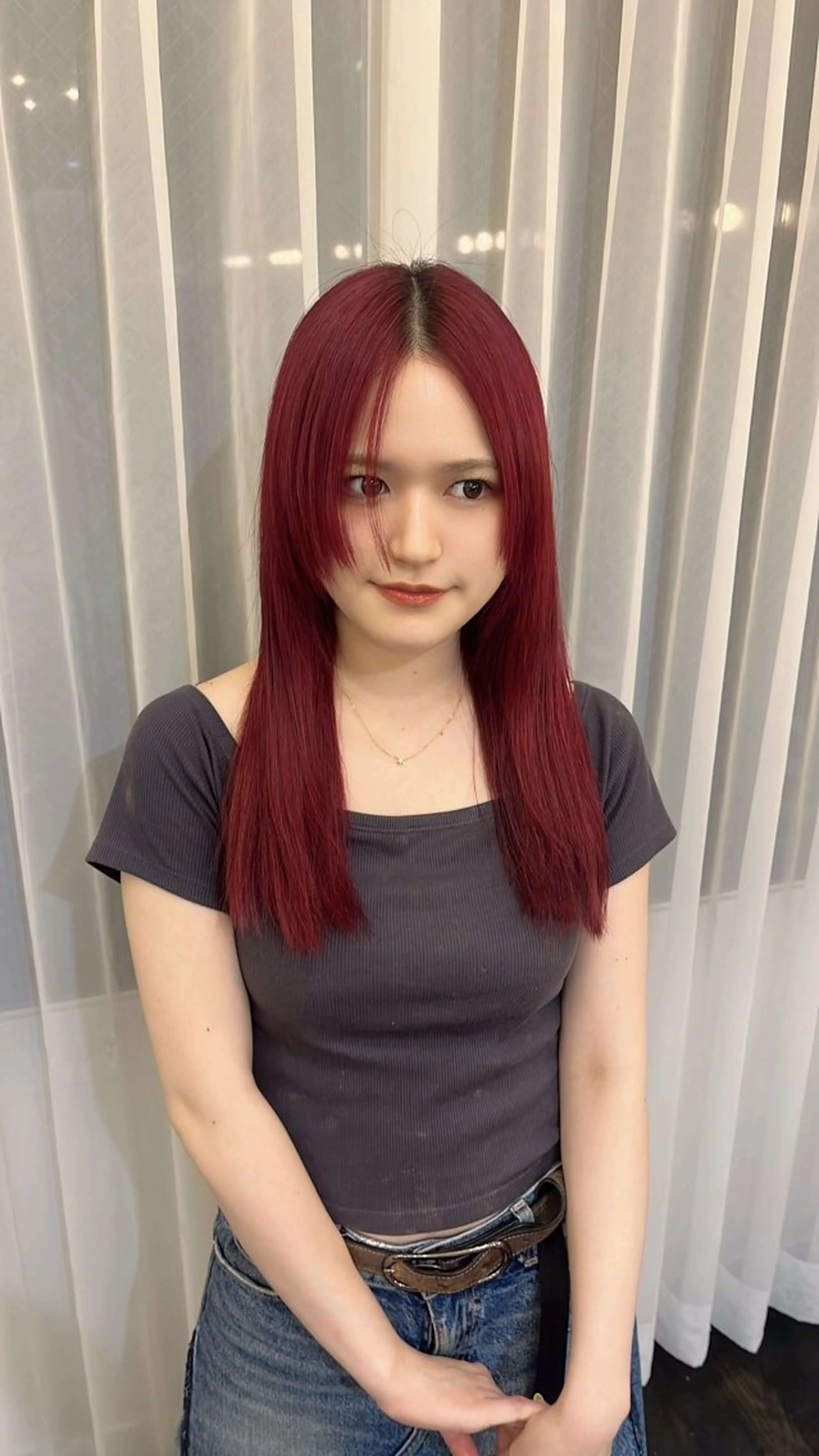 セミロング カラー ROVER所属・美咲🤎 /艶カラー /ハイライトカラーのヘアスタイル