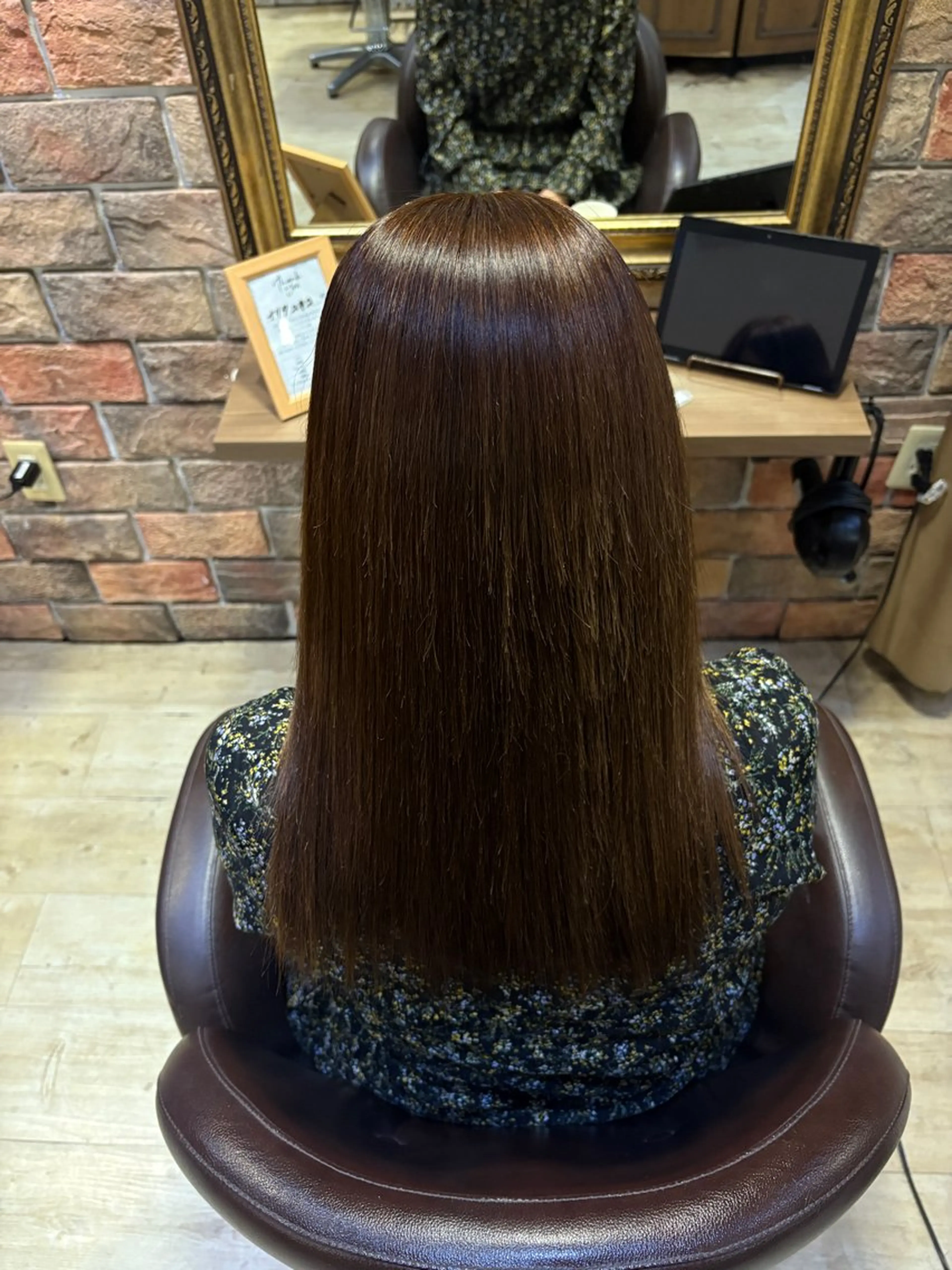 セミロング カラー 髪質改善/縮毛矯正 💜COCORO💜のヘアスタイル