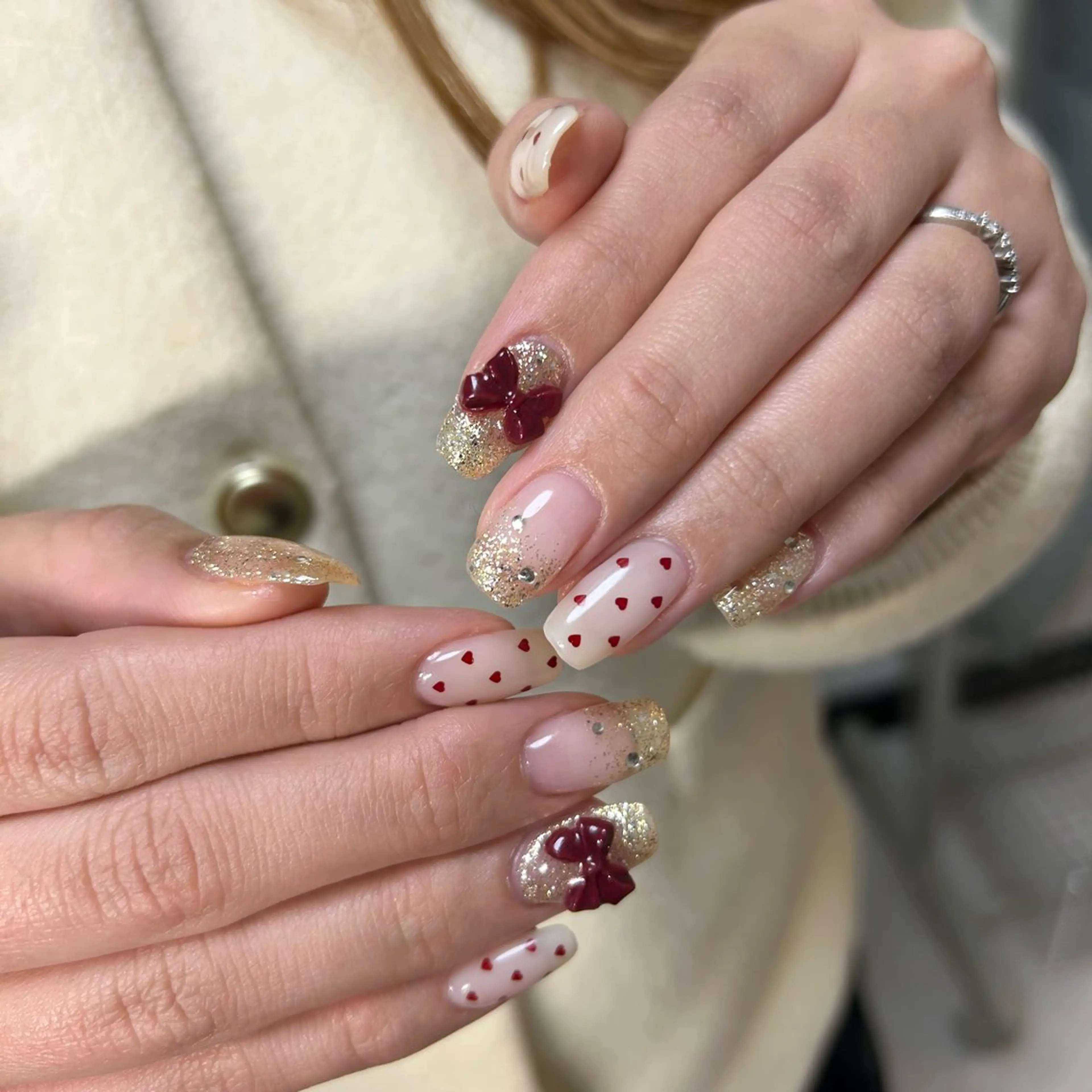 ネイル アートネイル ハンドネイル ten nail salon　かえでのネイルデザイン