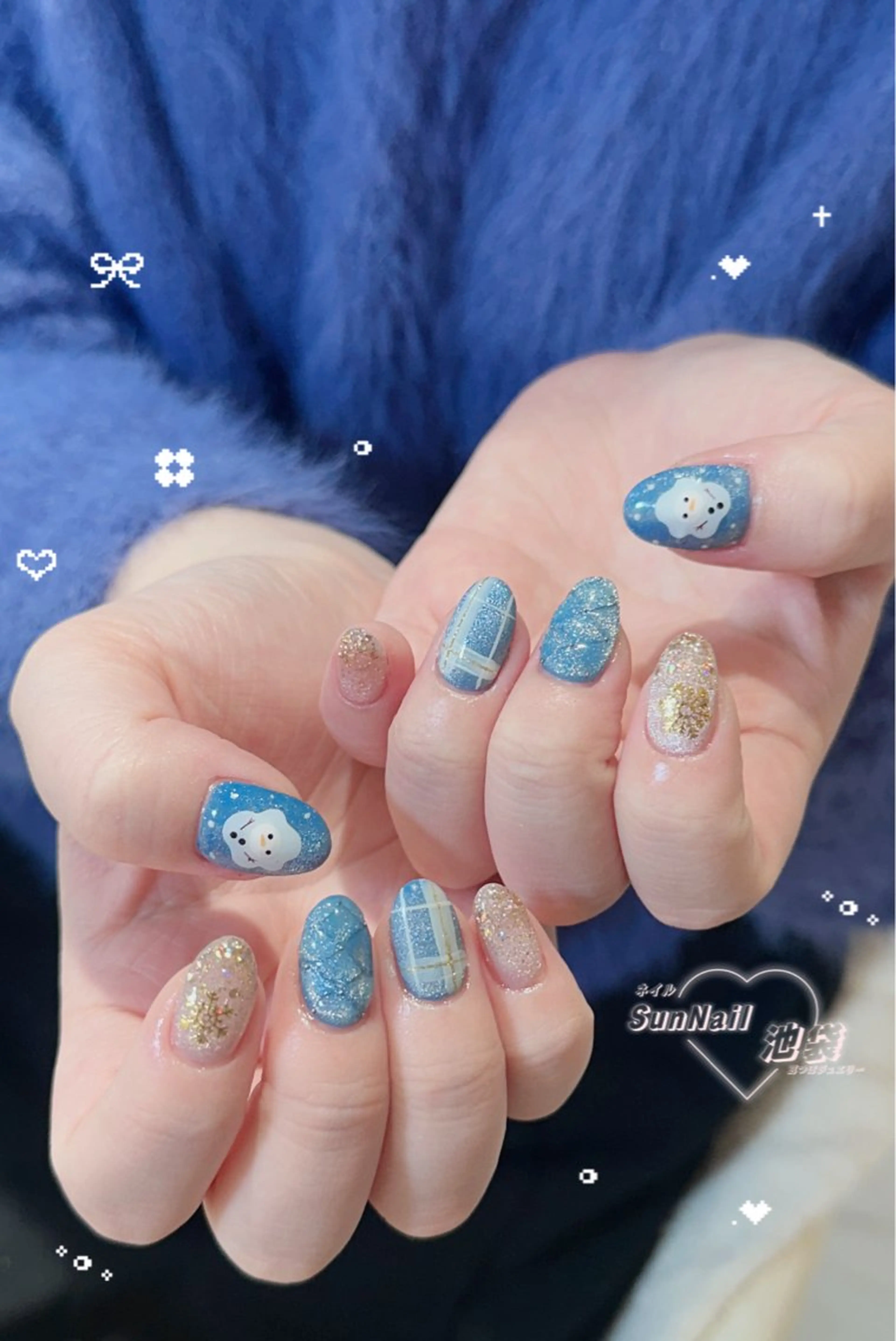 ネイル チークネイル 長さ出し フレンチネイル ガーリー 韓国ネイル ハンドネイル ハンドケア Sun Nail 池袋のエステ・リラクイメージ