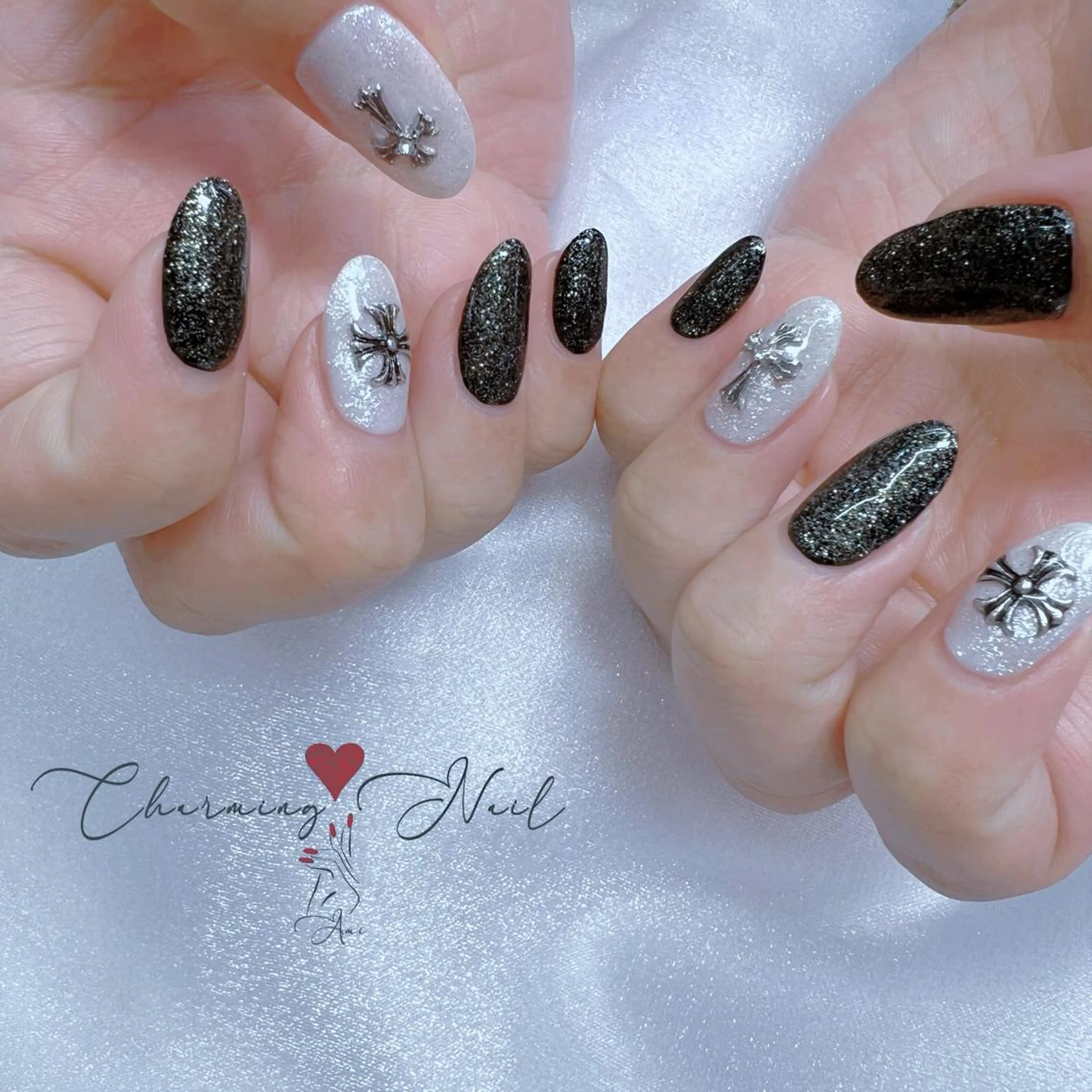 ネイル ジェルネイル キラキラネイル ラメ(グリッター) 持ち込み シンプルネイル Charming❤️Nail所属・Nailist Amiのその他イメージ
