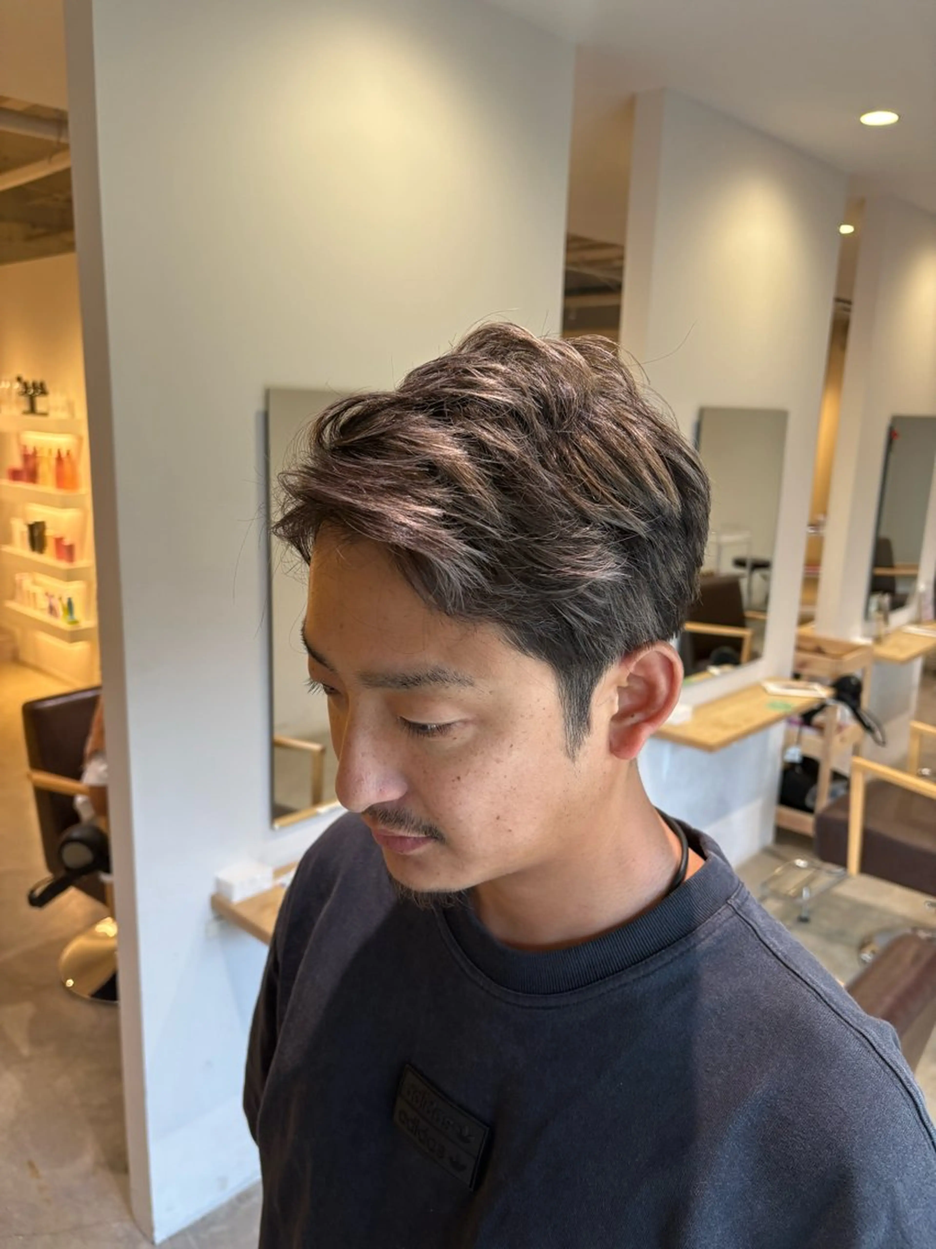 【新規】メンズメッシュハイライト＋カットの写真