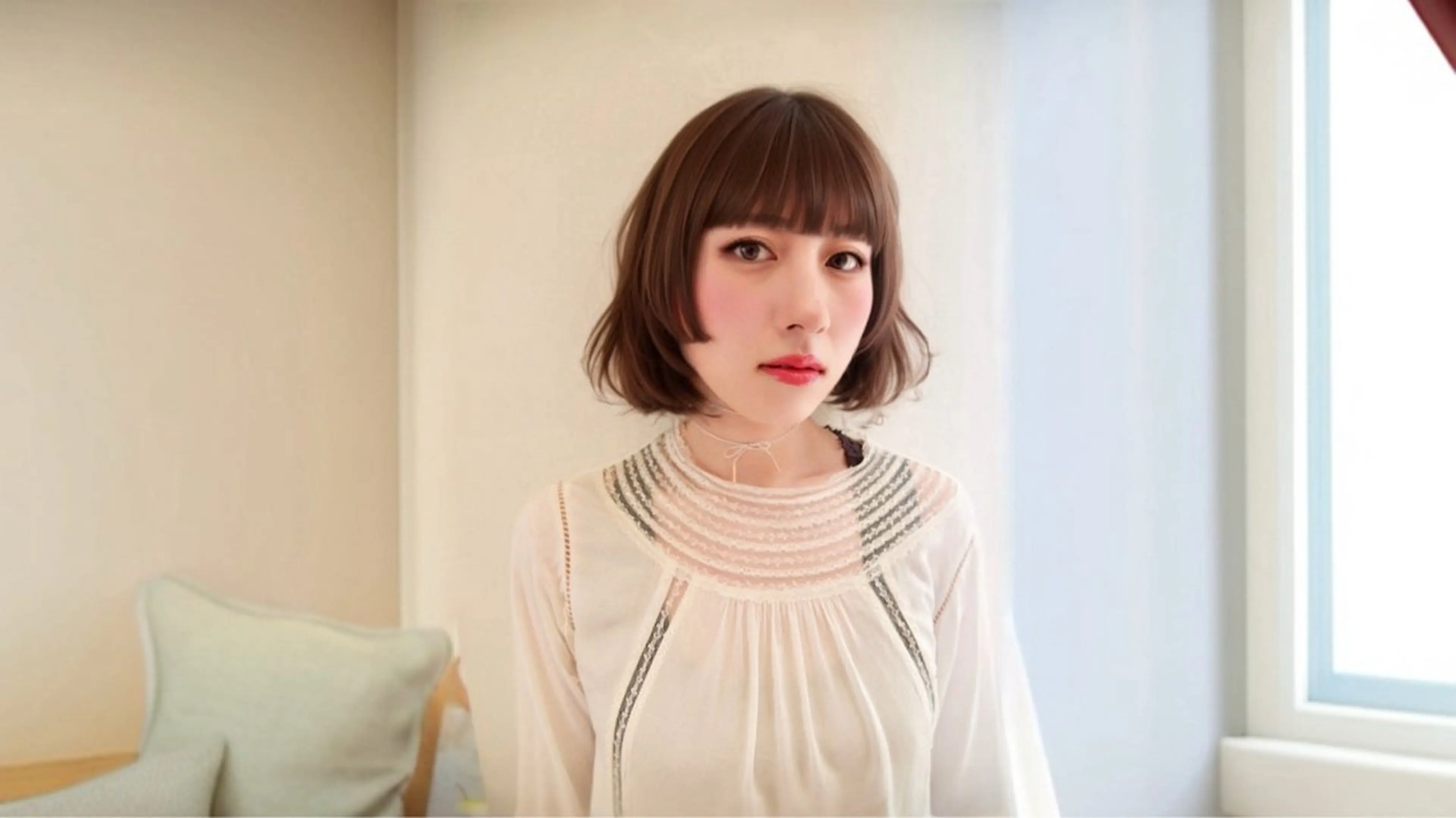 ミディアム コンプリート ヘアのヘアスタイル