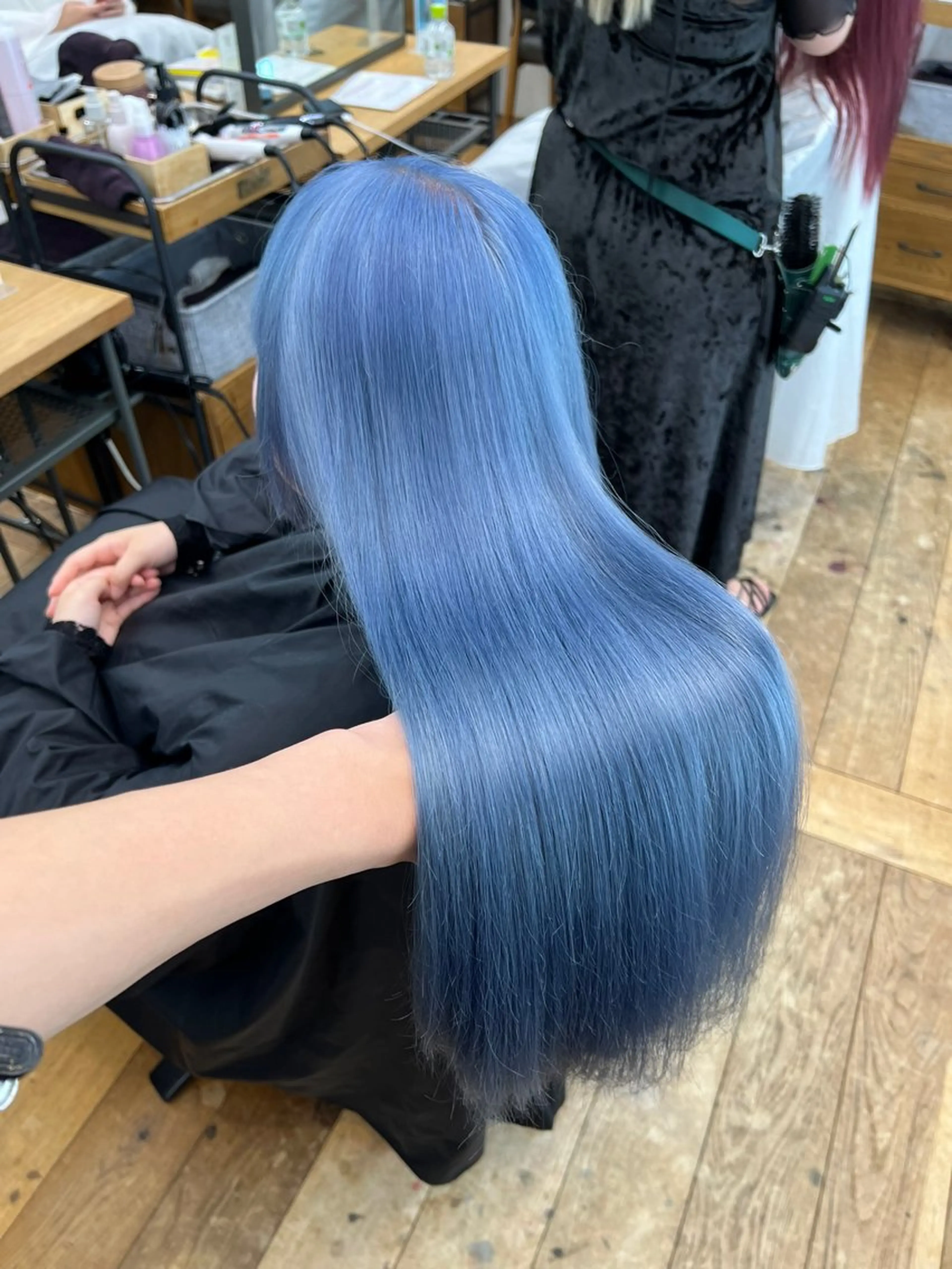 ロング カラー カット ヘアカラー トリートメント belle   表参道　terrace所属・抜きっぱなしブロンド /ハイトーン/カナタのヘアスタイル