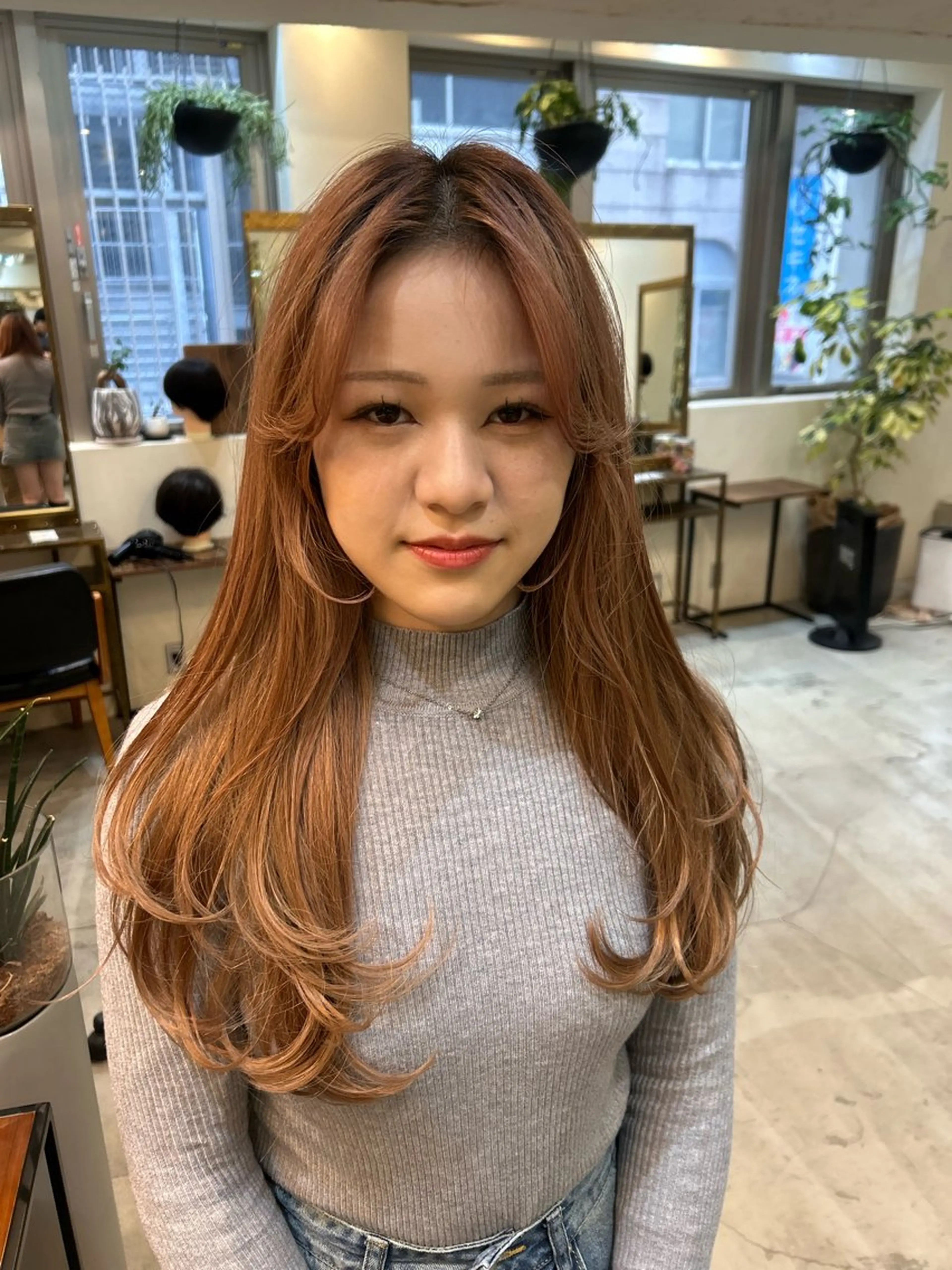 ロング 顔周りカット レイヤーカット レイヤーカット🐏 mizukiのヘアスタイル