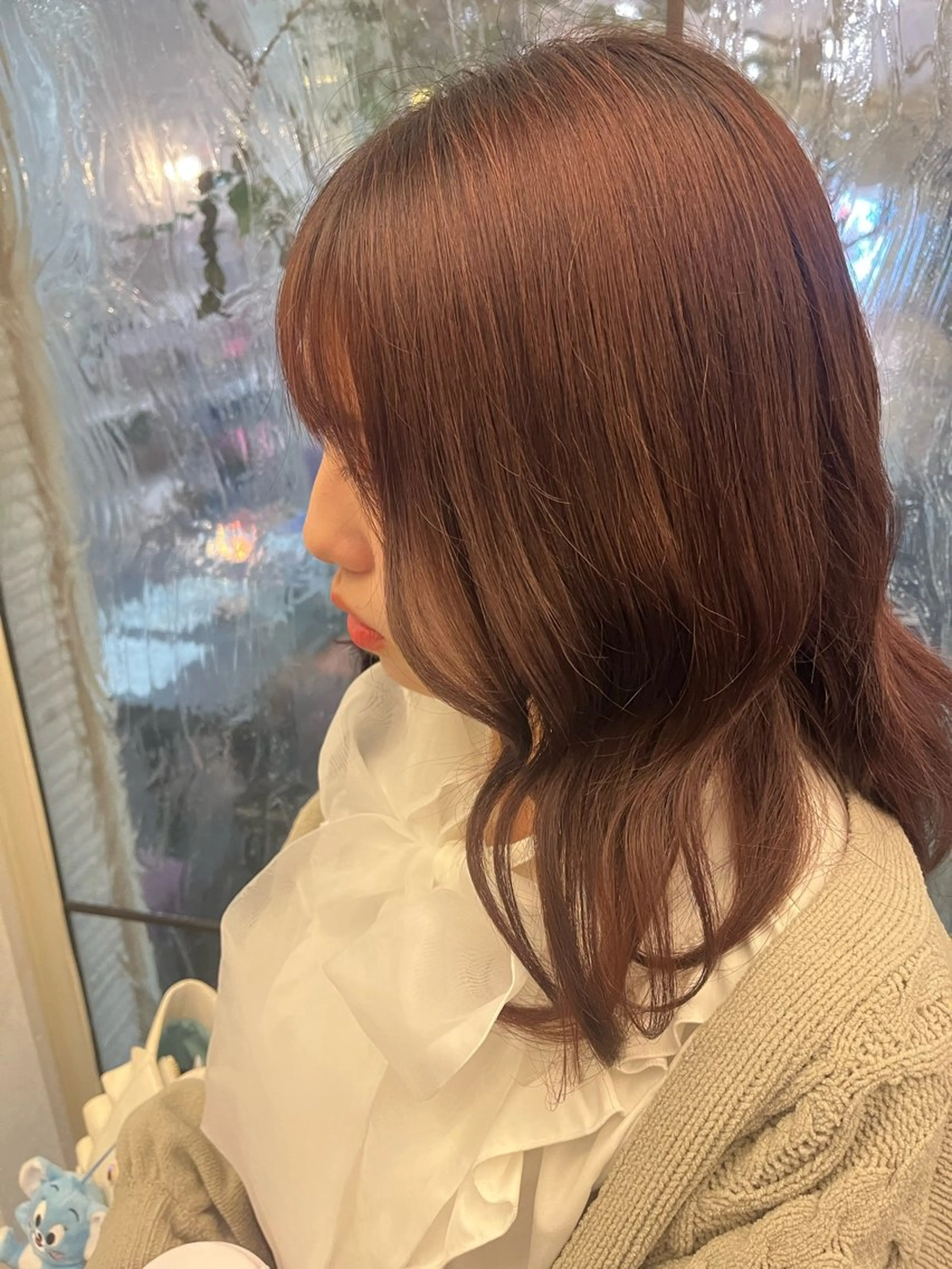 カラー ブリーチ ブラウンカラー 透明感カラー ヘアカラー ヴァンカウンシル岐阜所属・沢木 陽菜のヘアスタイル