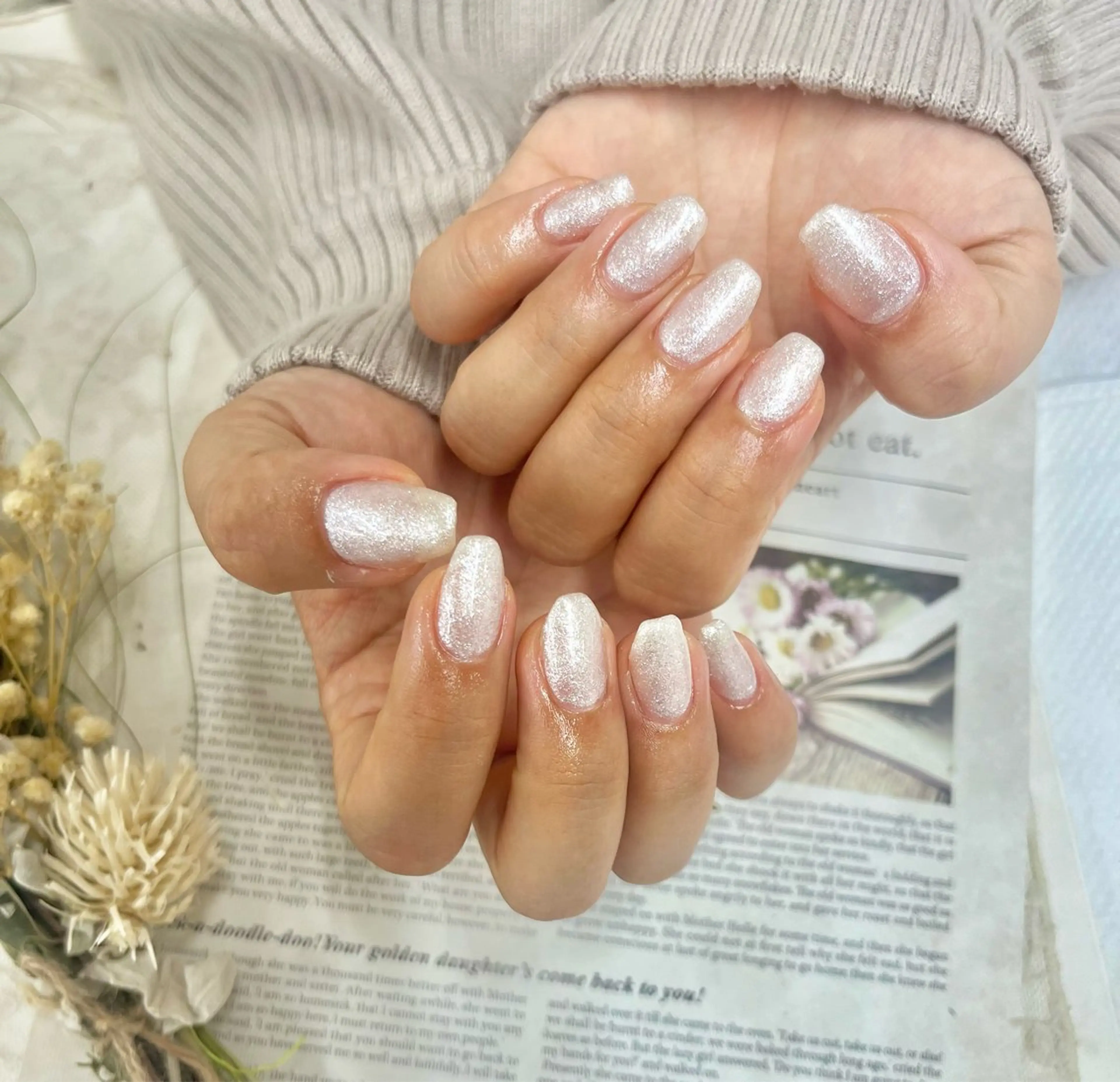 ネイル ラメ(グリッター) ワンカラーネイル ︎Basic町田イン スタ予約 AIRIのネイルデザイン