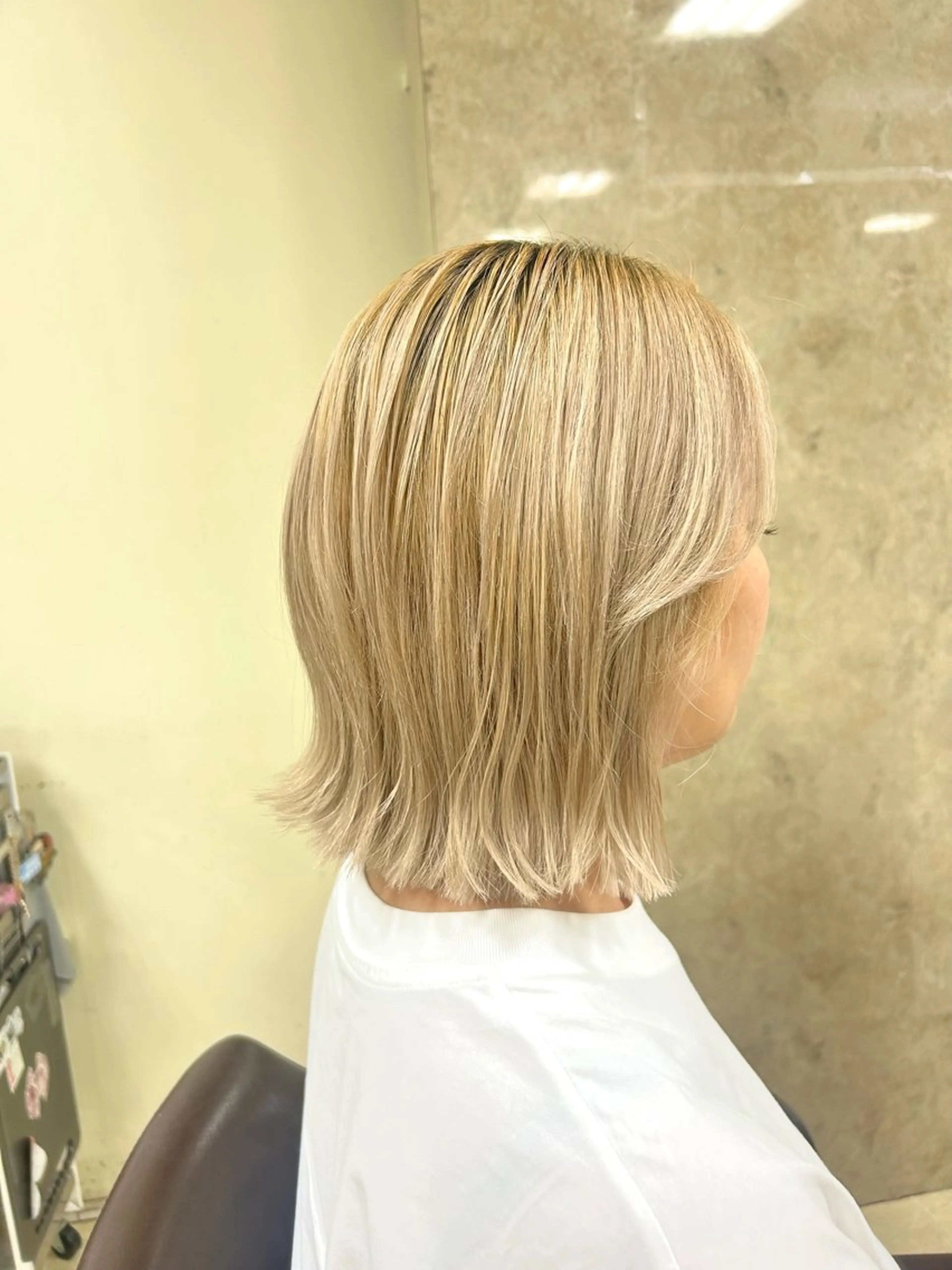 ミディアム ふくどめ りなのヘアスタイル
