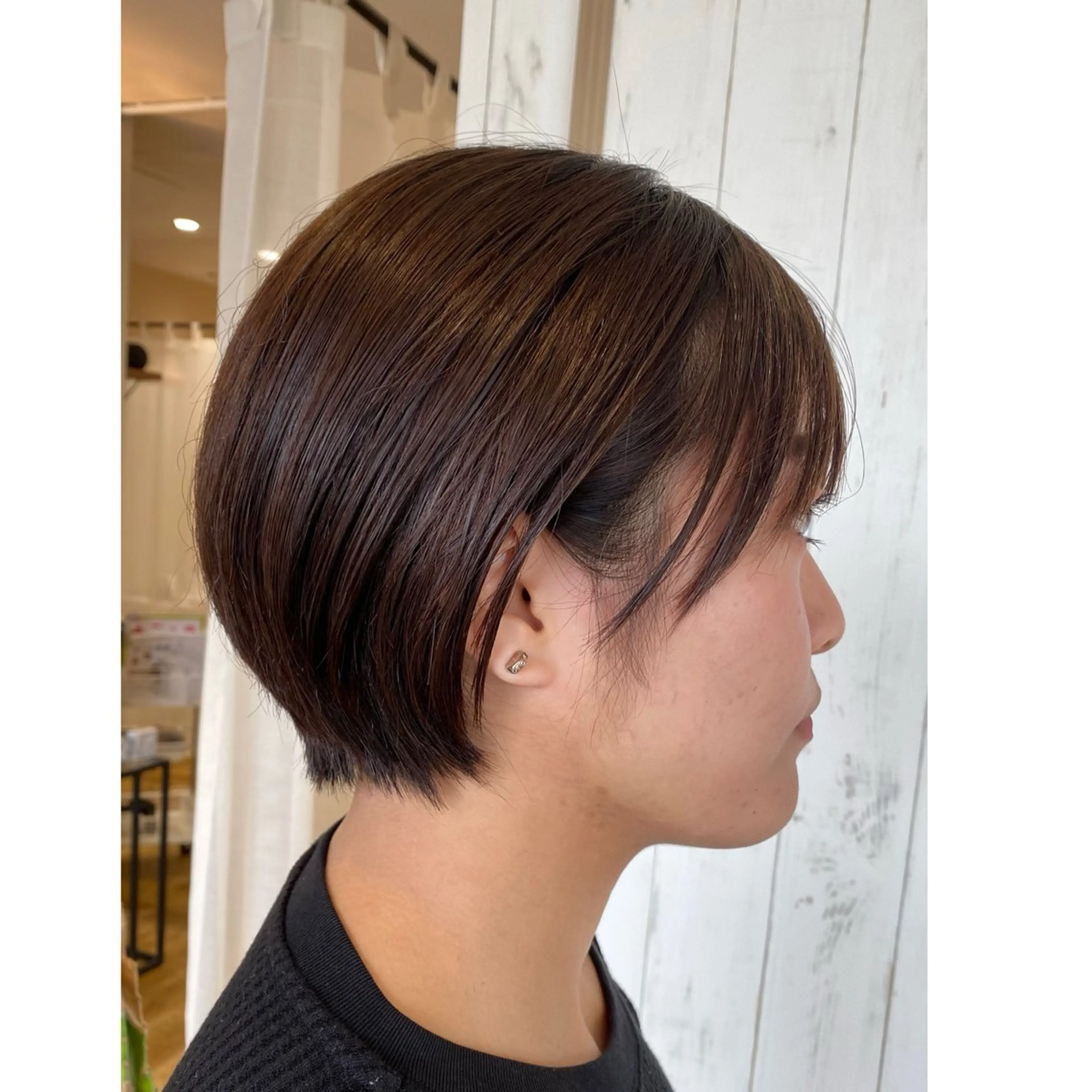 ショート 丸みショート 似合わせカット ショートヘア ase.糸島店所属・UEDA AYAのヘアスタイル