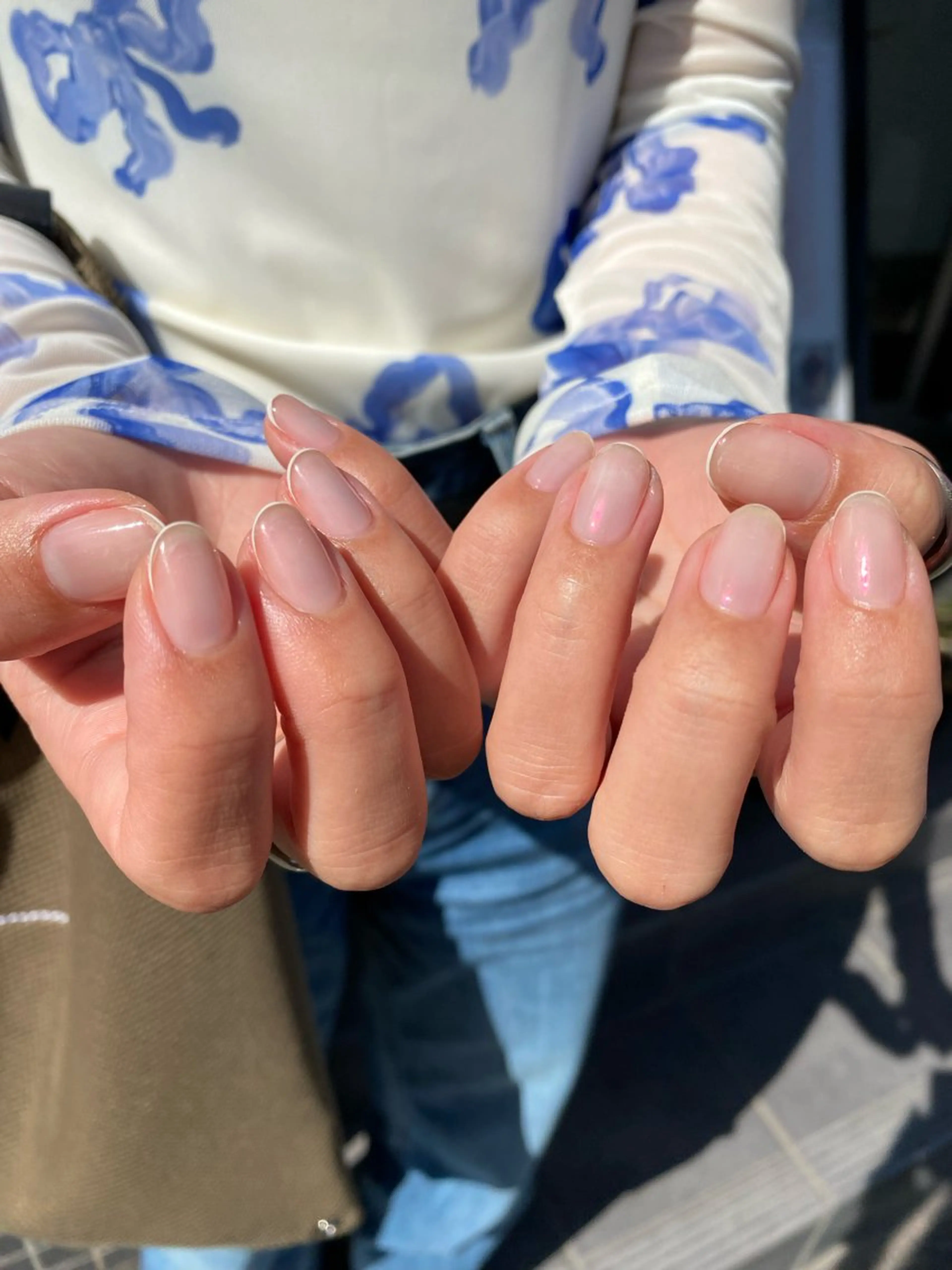 ネイル フレンチネイル ジェルネイル マグネットネイル ニュアンスネイル ワンカラーネイル 草加ニュアンスネイル 🌚hersのネイルデザイン