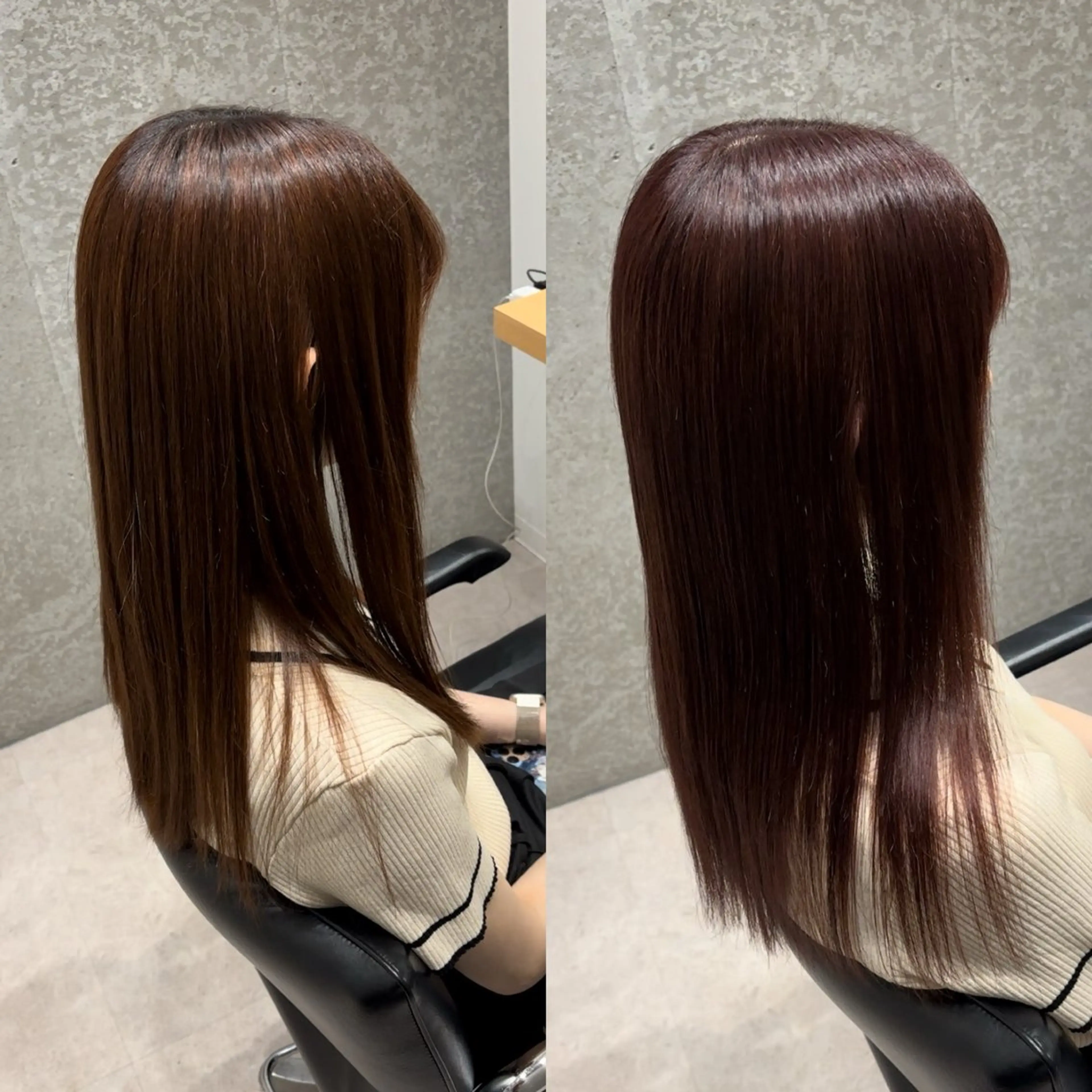 ロング カラー グレージュ 髪質改善 ロング トリートメント カット ヘアカラー トリートメント GOTODAY  SHAiRE SALON　新宿Aura店所属・髪質改善ヘアケア 艶髪特化/上田のヘアスタイル