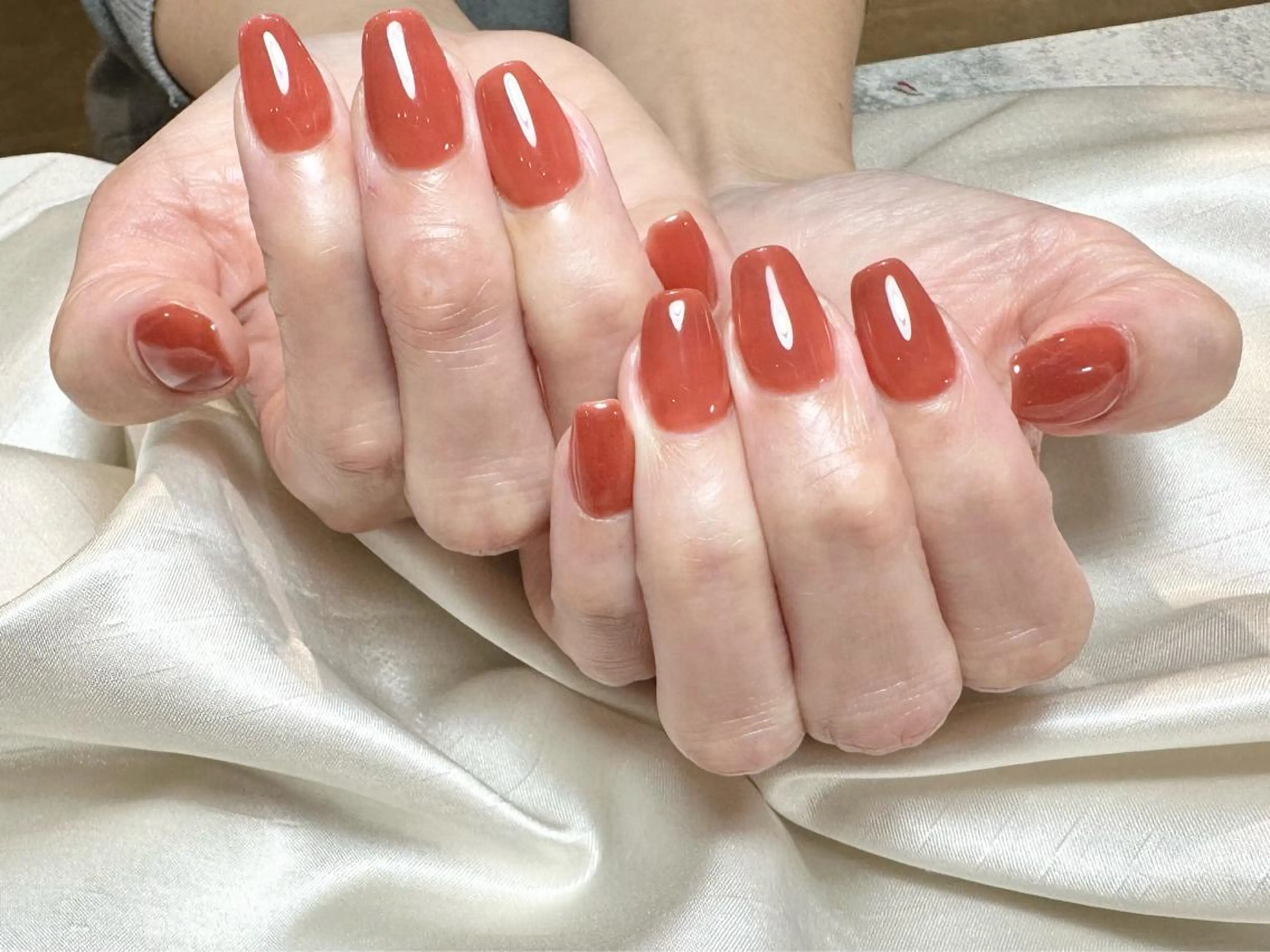 ネイル ワンカラーネイル my place+s所属・o4nail___ ARISAのネイルデザイン