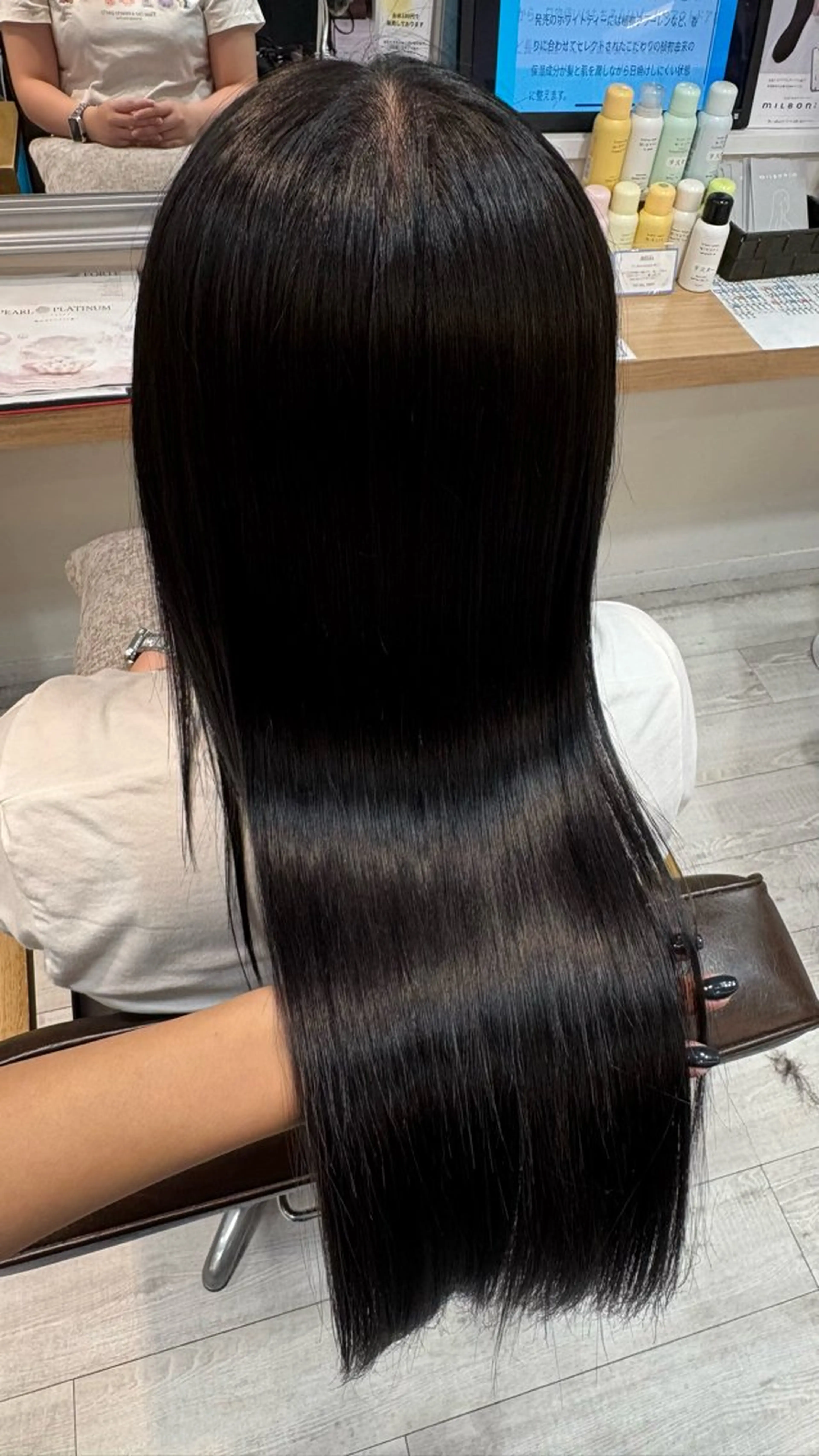 ロング カラー ヘアカラー トリートメント 髪質改善/艶カラー❄ 𝐲𝐮𝐮.のヘアスタイル