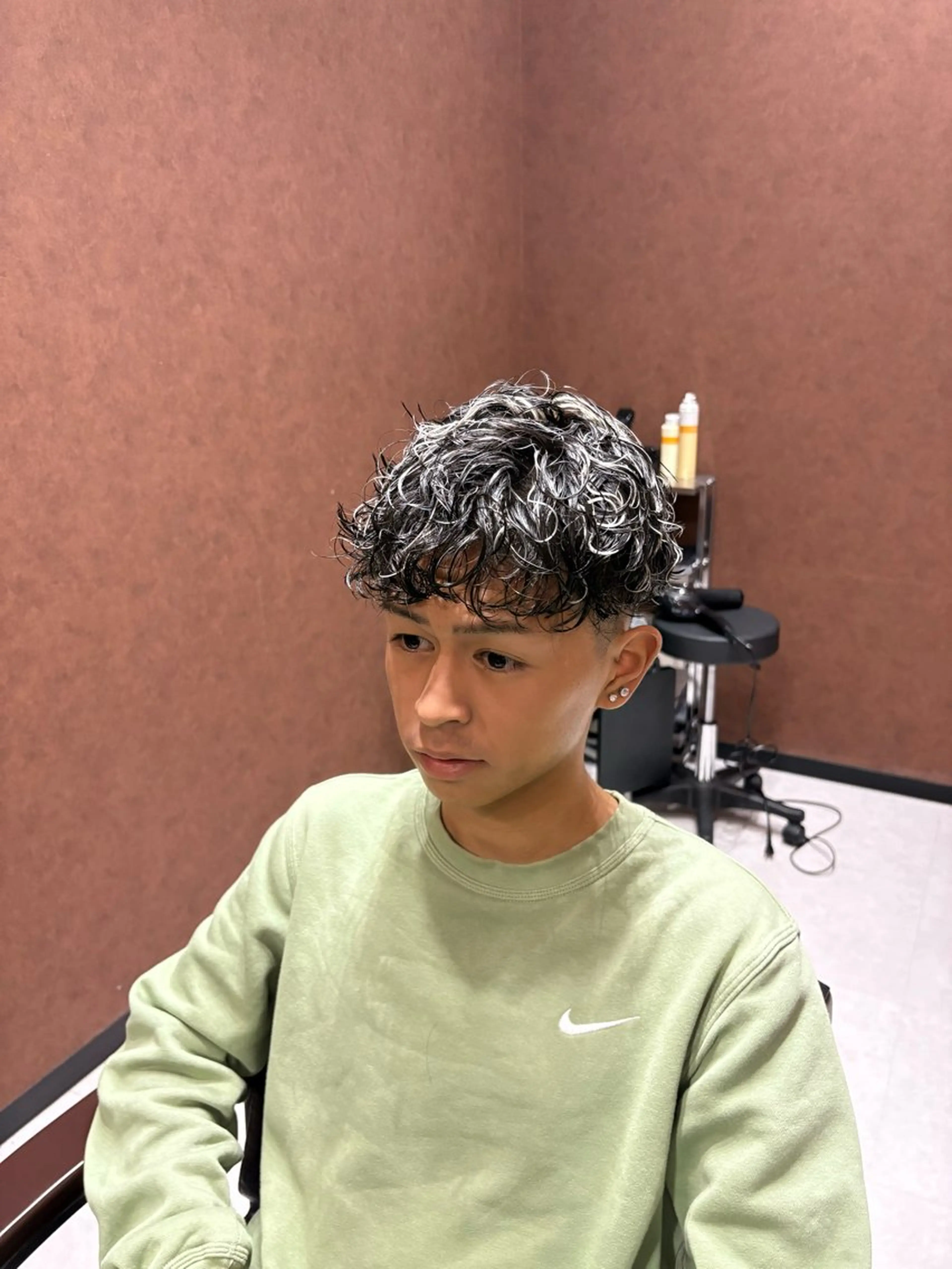 カラー パーマ メンズ カット ヘアカラー パーマ E 難波店 Rei /メンズのヘアスタイル