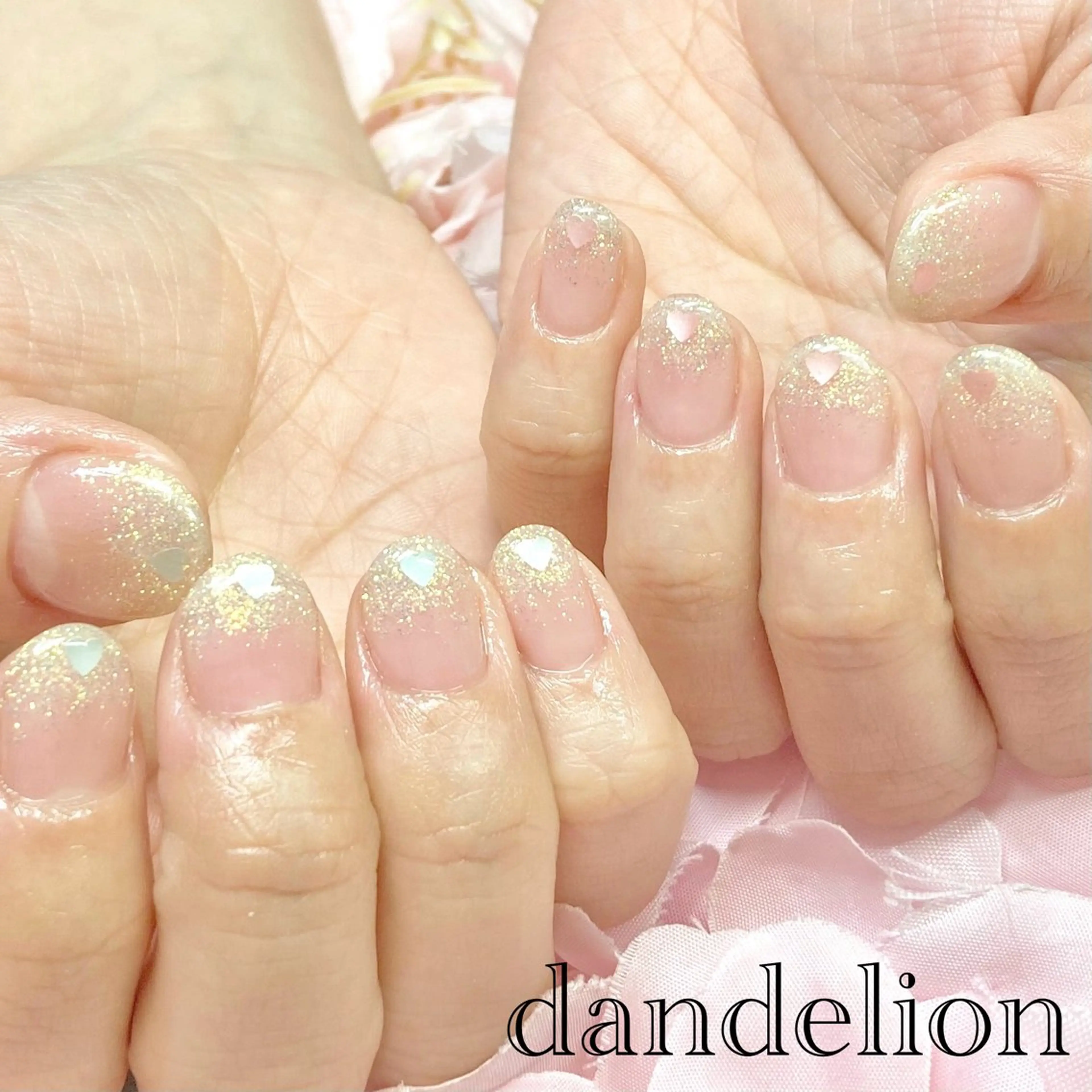 ネイル ハンドネイル ハンドケア dandelion ダンデライオンのネイルデザイン