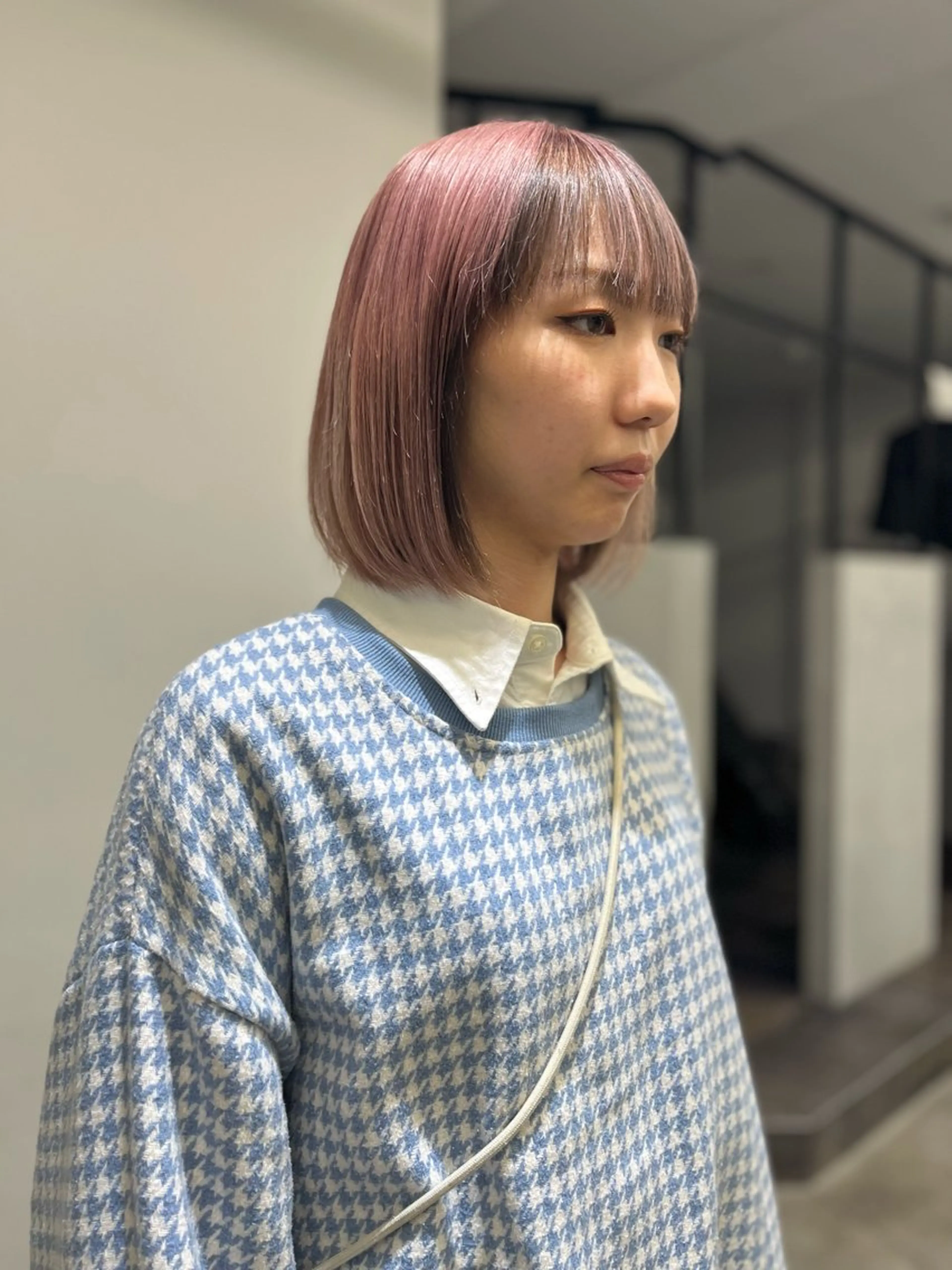 ミディアム カラー ピンクカラー ヘアカラー vicca ekolu所属・🩵ハイトーン/ 海外風/SAKI🩵のヘアスタイル