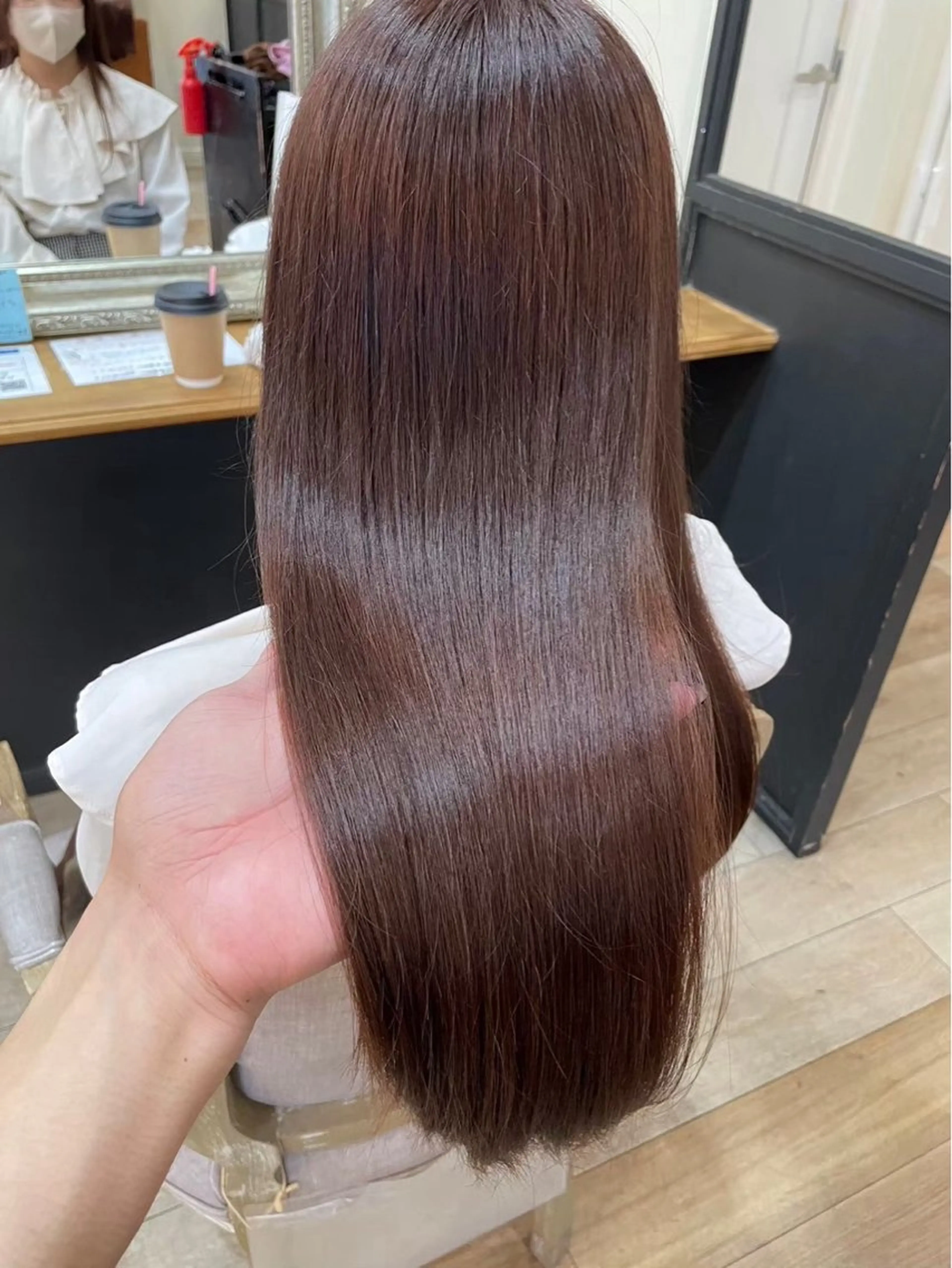 カラー ヘアカラー トリートメント 艶髪🥣透明感カラー 🫧前田奈津実のヘアスタイル