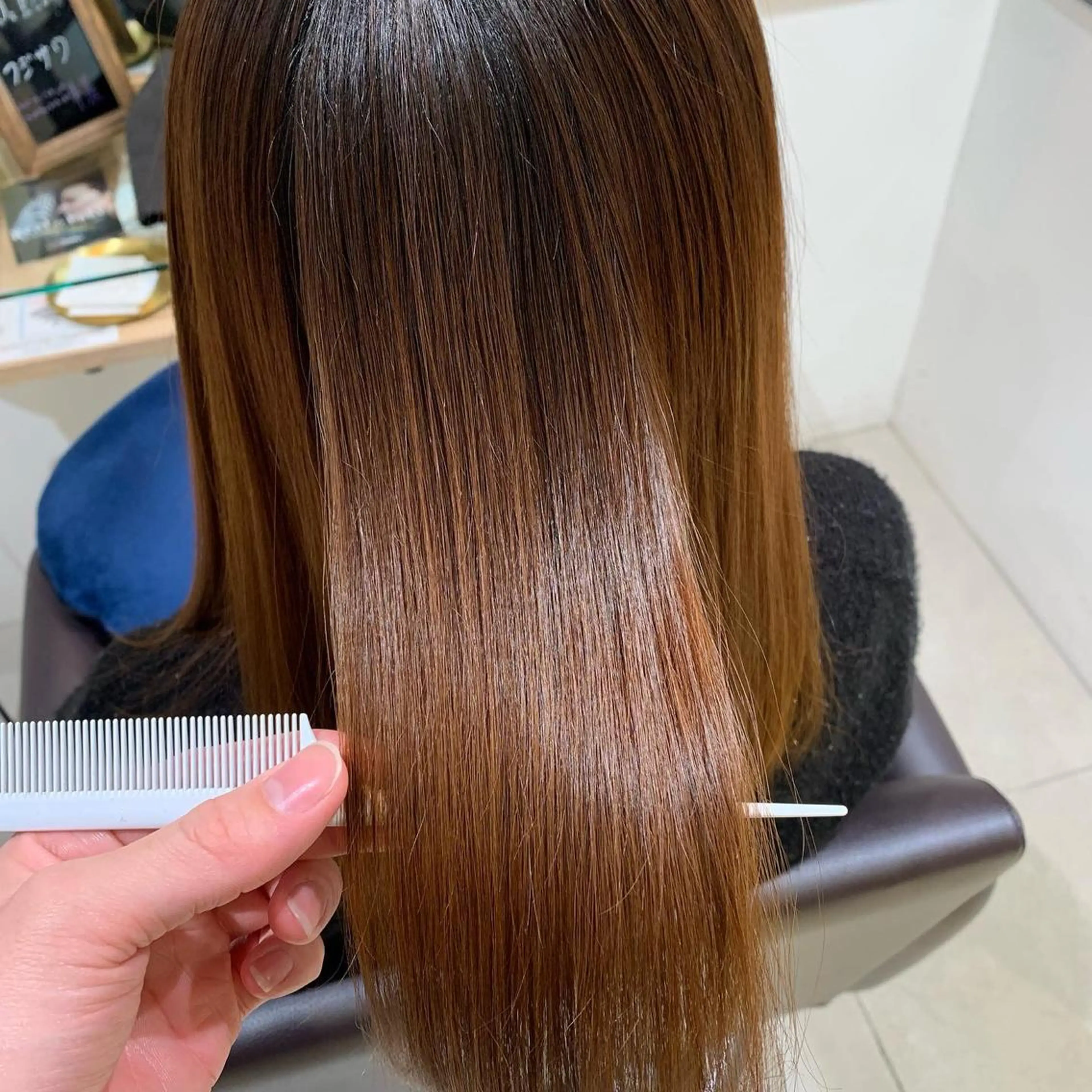 セミロング ヘアカラー 縮毛矯正 トリートメント 大姶良 友輝の眉毛・アイブロウイメージ