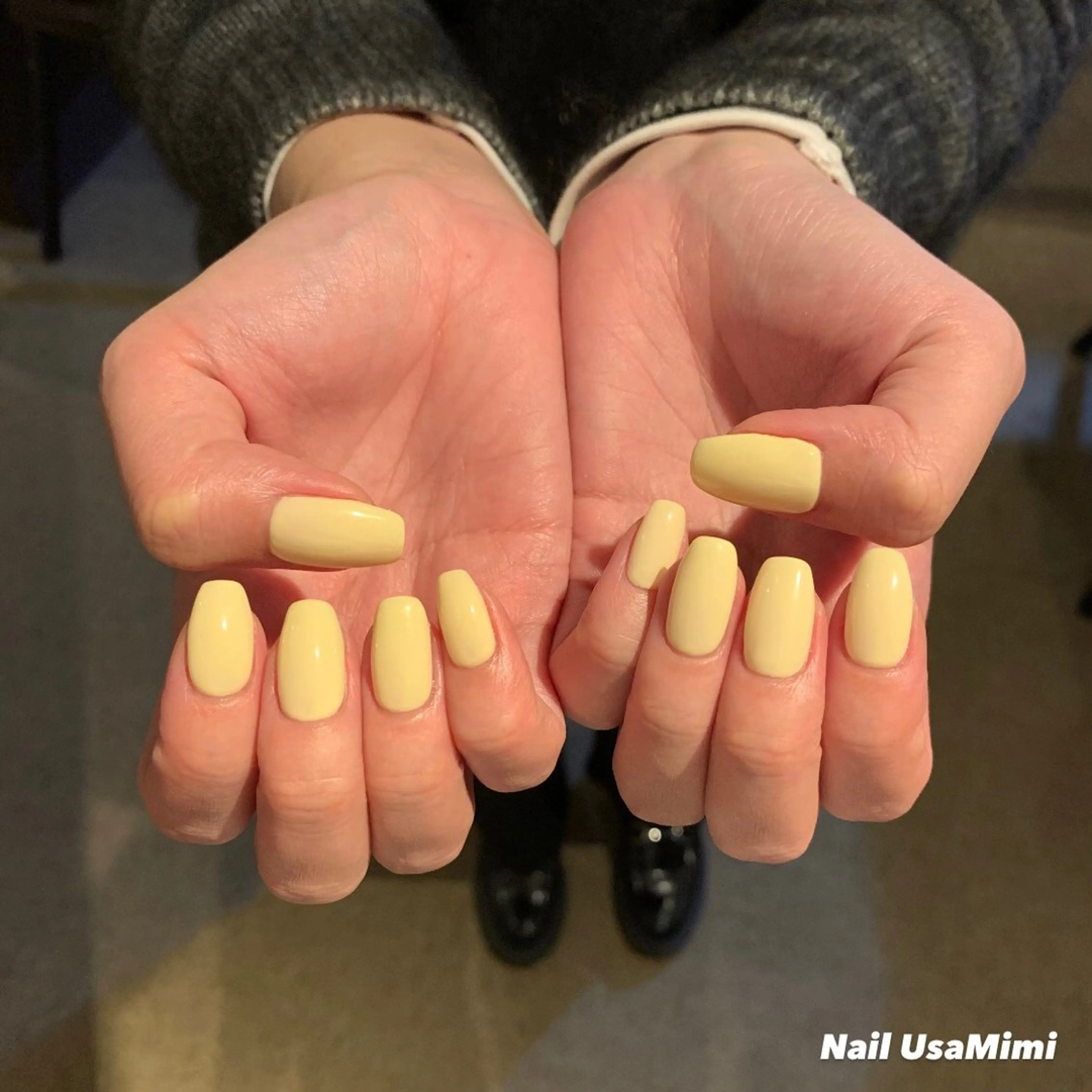 ネイル ジェルネイル マグネットネイル 持ち込み ワンカラーネイル パラジェル 本町ネイルNail UsaMimiのネイルデザイン