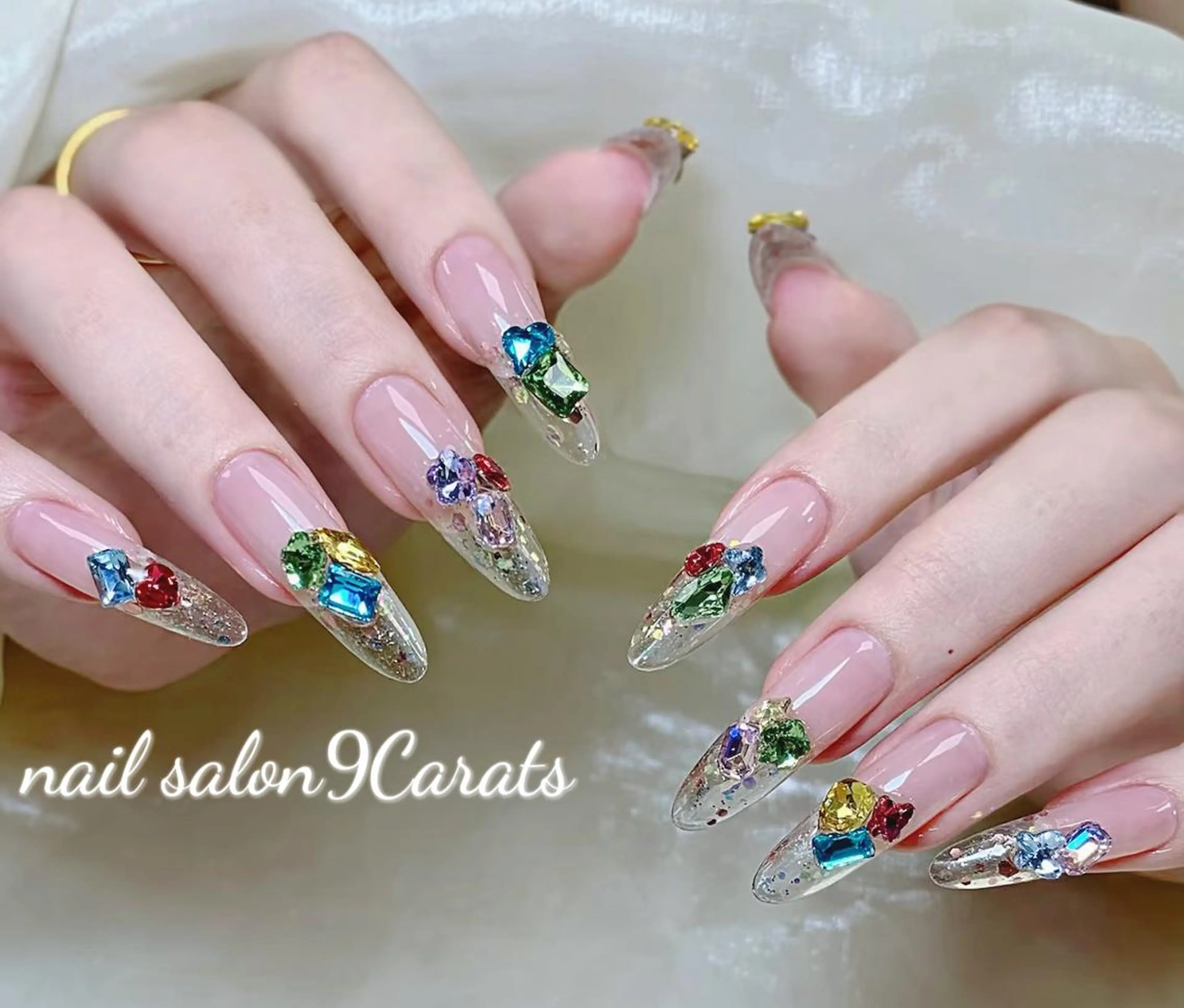 ネイル 💜ワンホンネイル ナインカラット💎のネイルデザイン