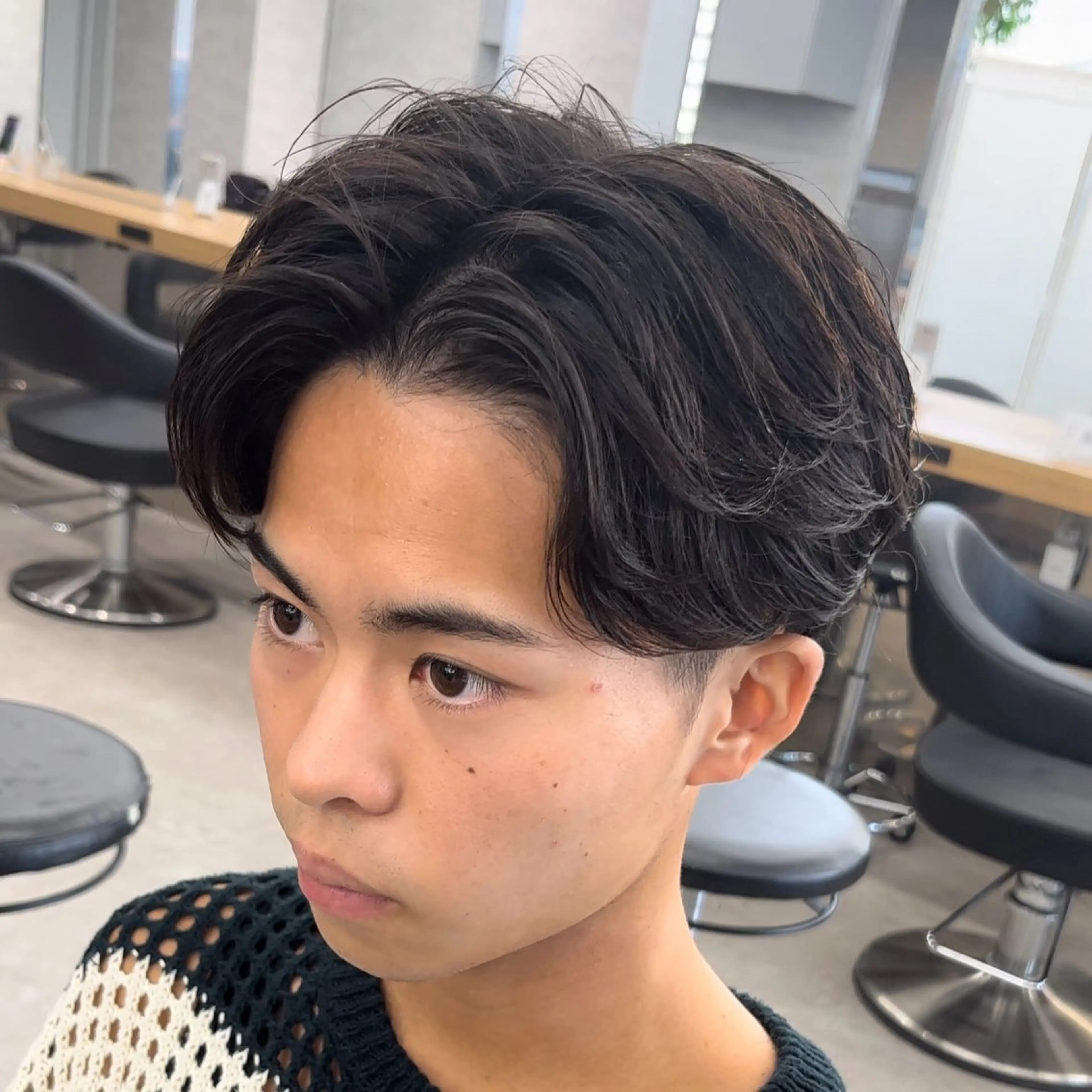 パーマ メンズ 渋谷サーフカール アメカジ美容師のヘアスタイル