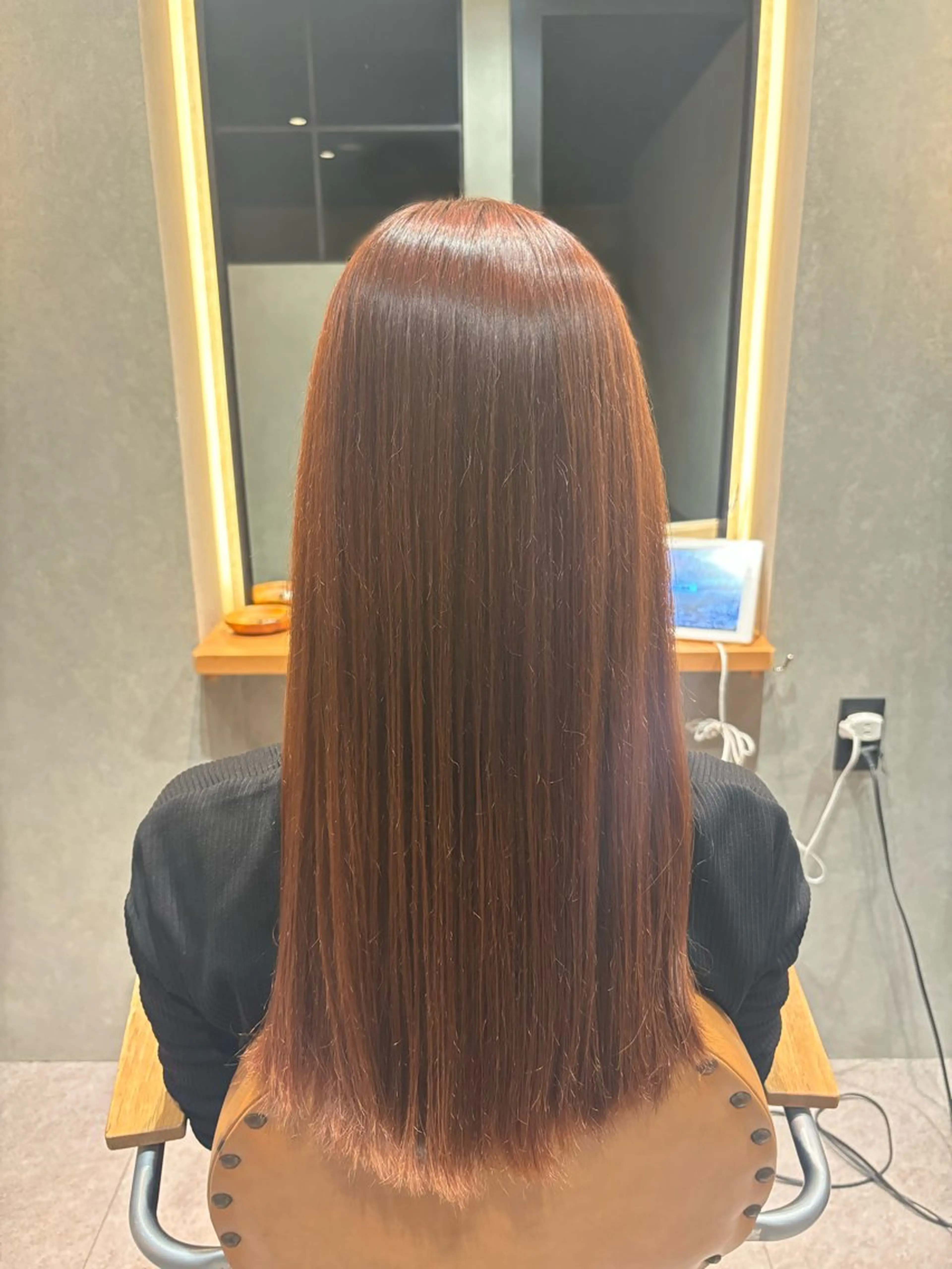 ロング カット 縮毛矯正 トリートメント La fith hair liebe 京都駅前店所属・京都駅☆髪質改善 🎀アミ🎀のヘアスタイル