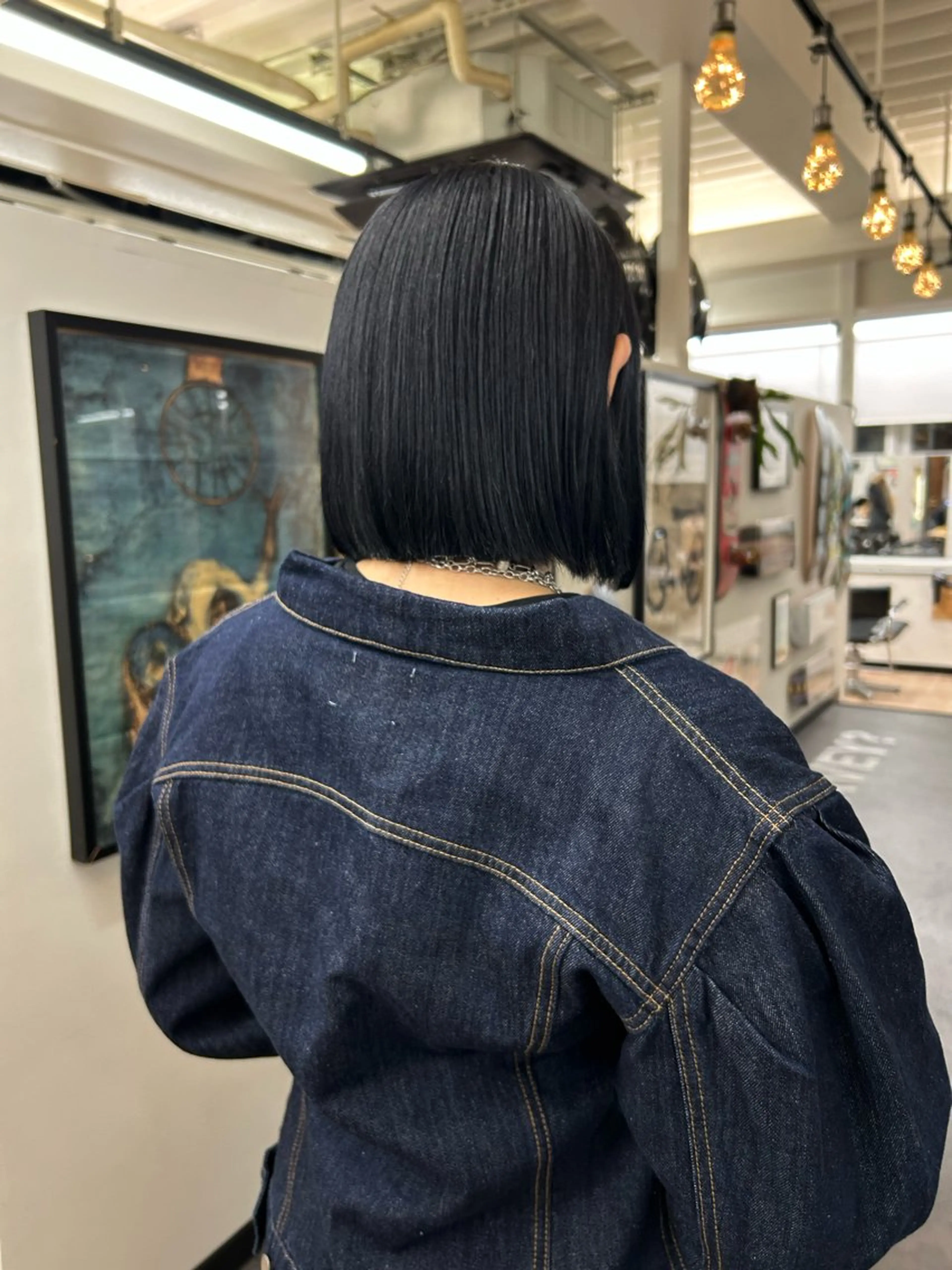 【🎀minimo限定価格🎀】ボブカット💇♀️➕ブリーチなしダブルカラー💜🩵の写真